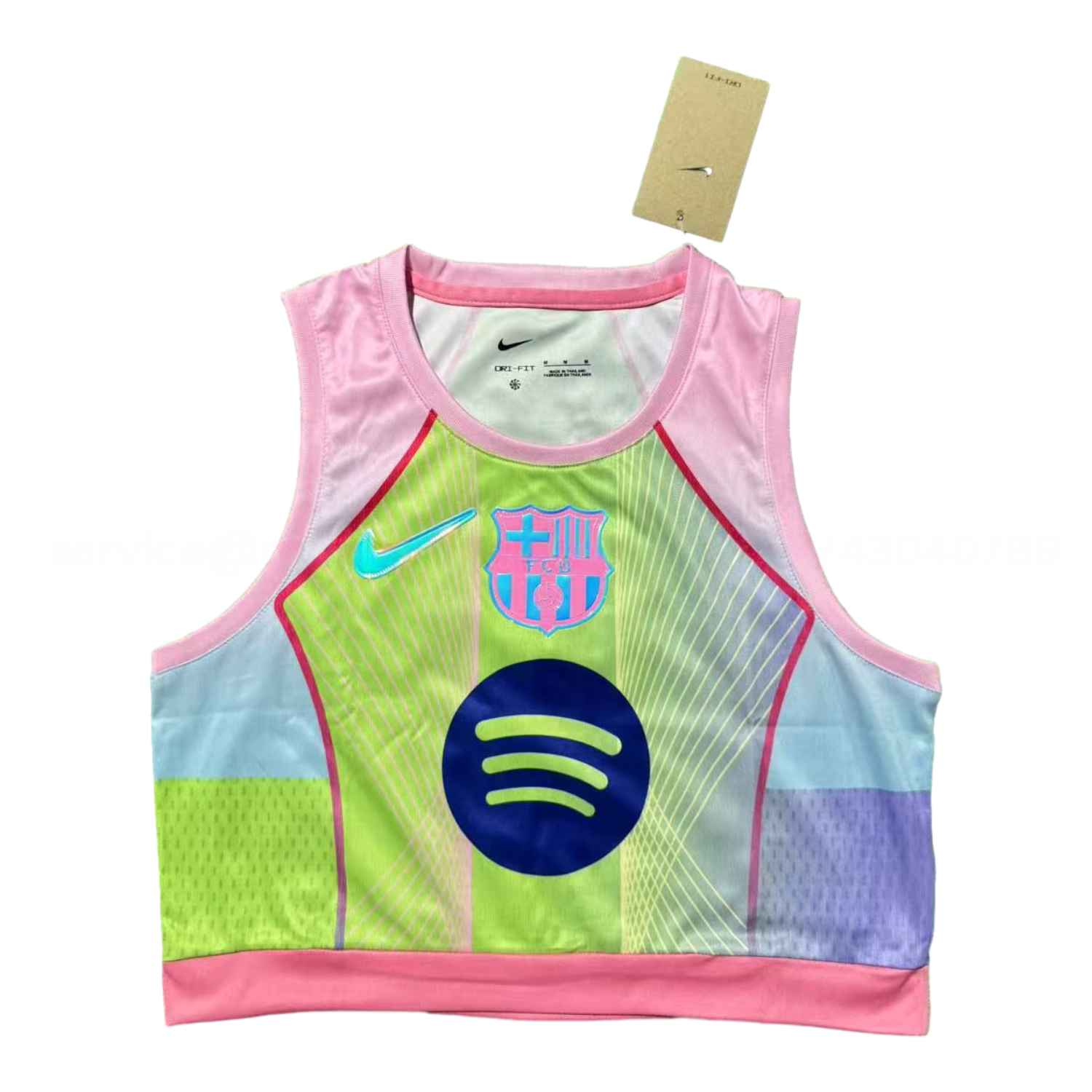 Women's B.A.R.S.A 25-26 Green Pink Yoga Vest - ManixJersey