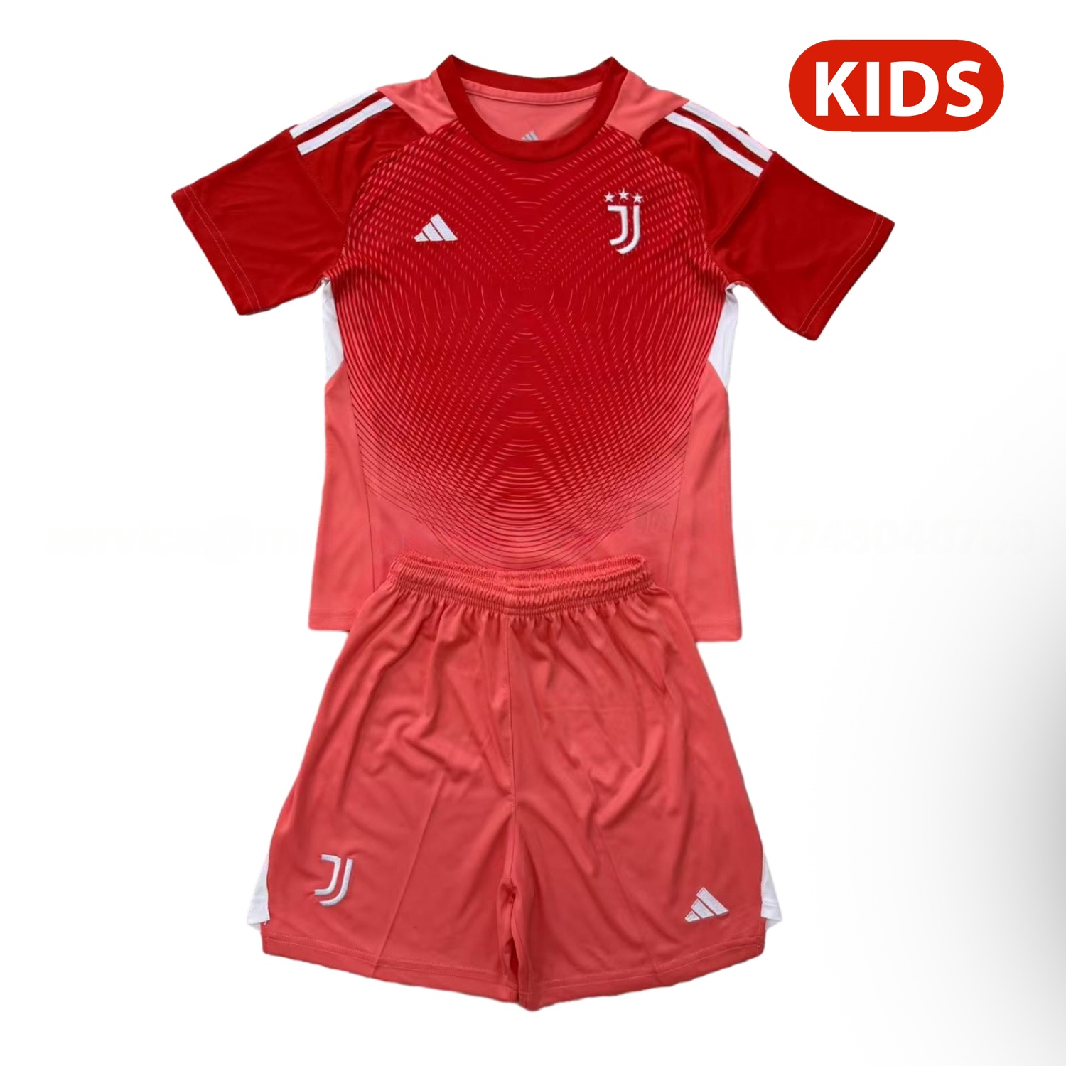 Juventus 25-26 Red Goalkeeper Kids Kit - ManixJersey