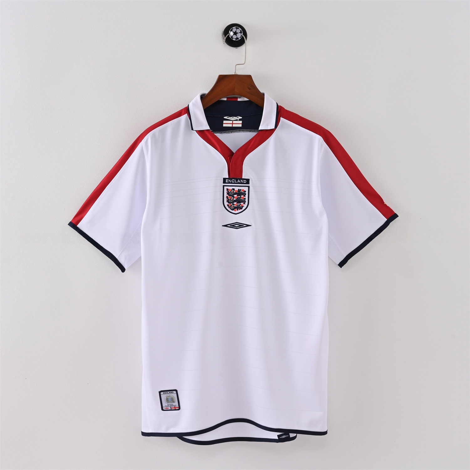 Retro England 2004 Home White Jersey - ManixJersey