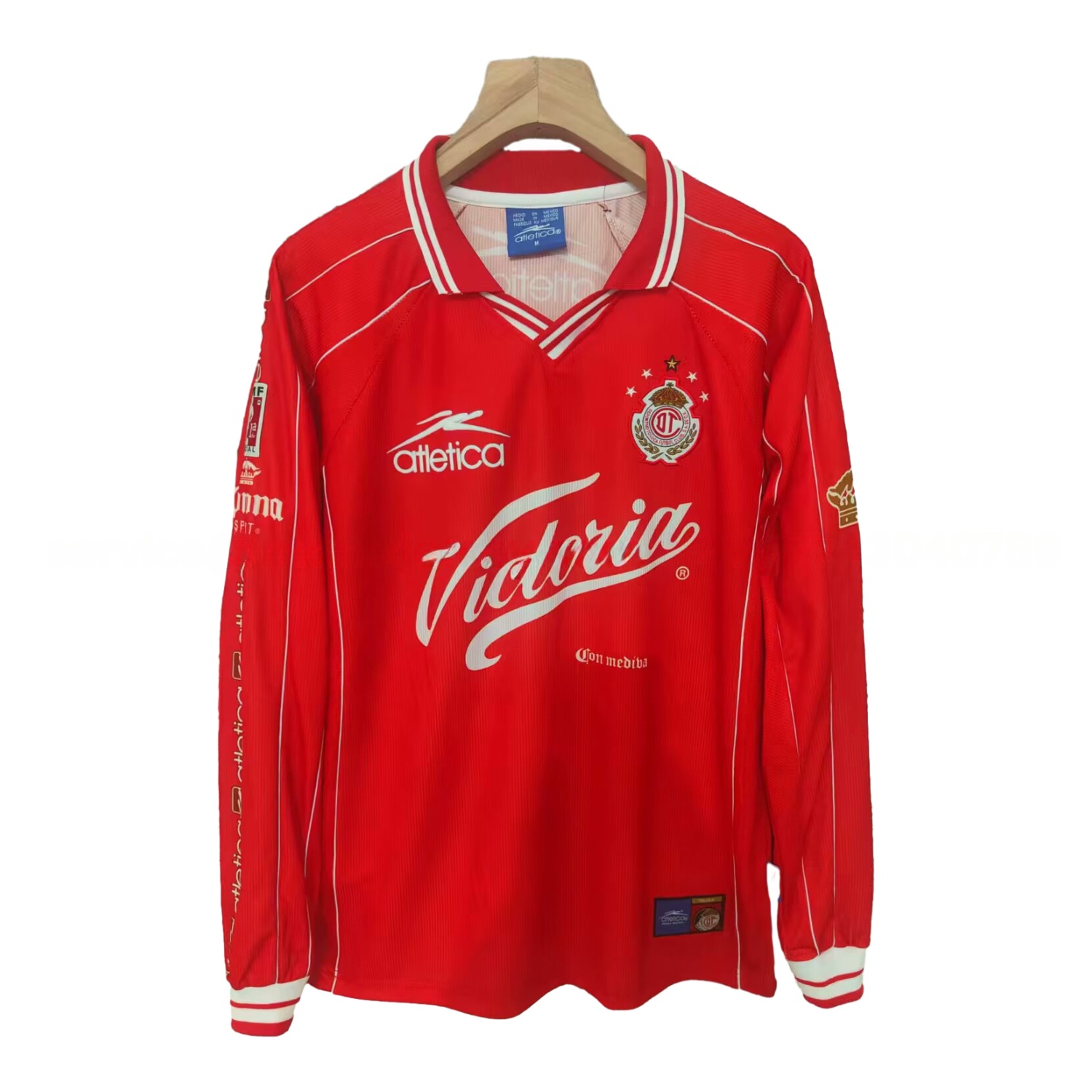 Retro Toluca 1999-00 Home Long Sleeves Jersey - ManixJersey