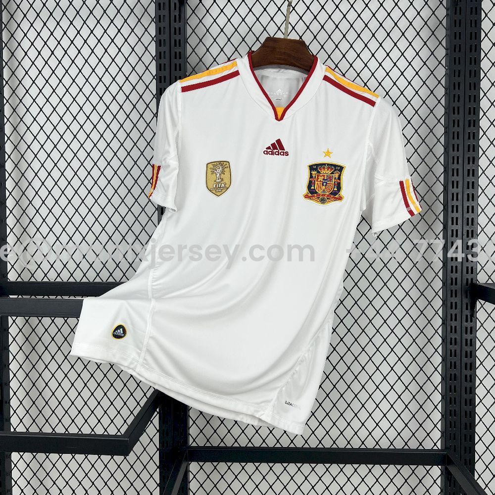 Retro Spain 2011 Away White Jersey - ManixJersey