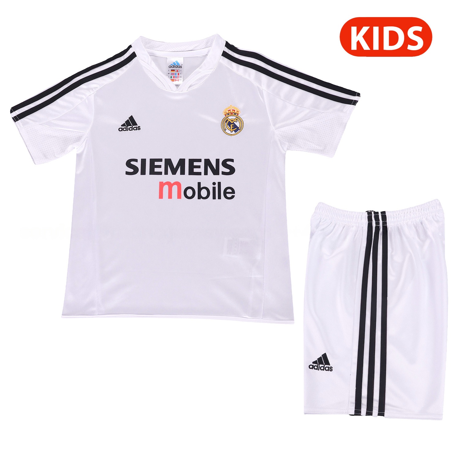 Retro Real Madrid 04-05 Home Kids Kit - ManixJersey