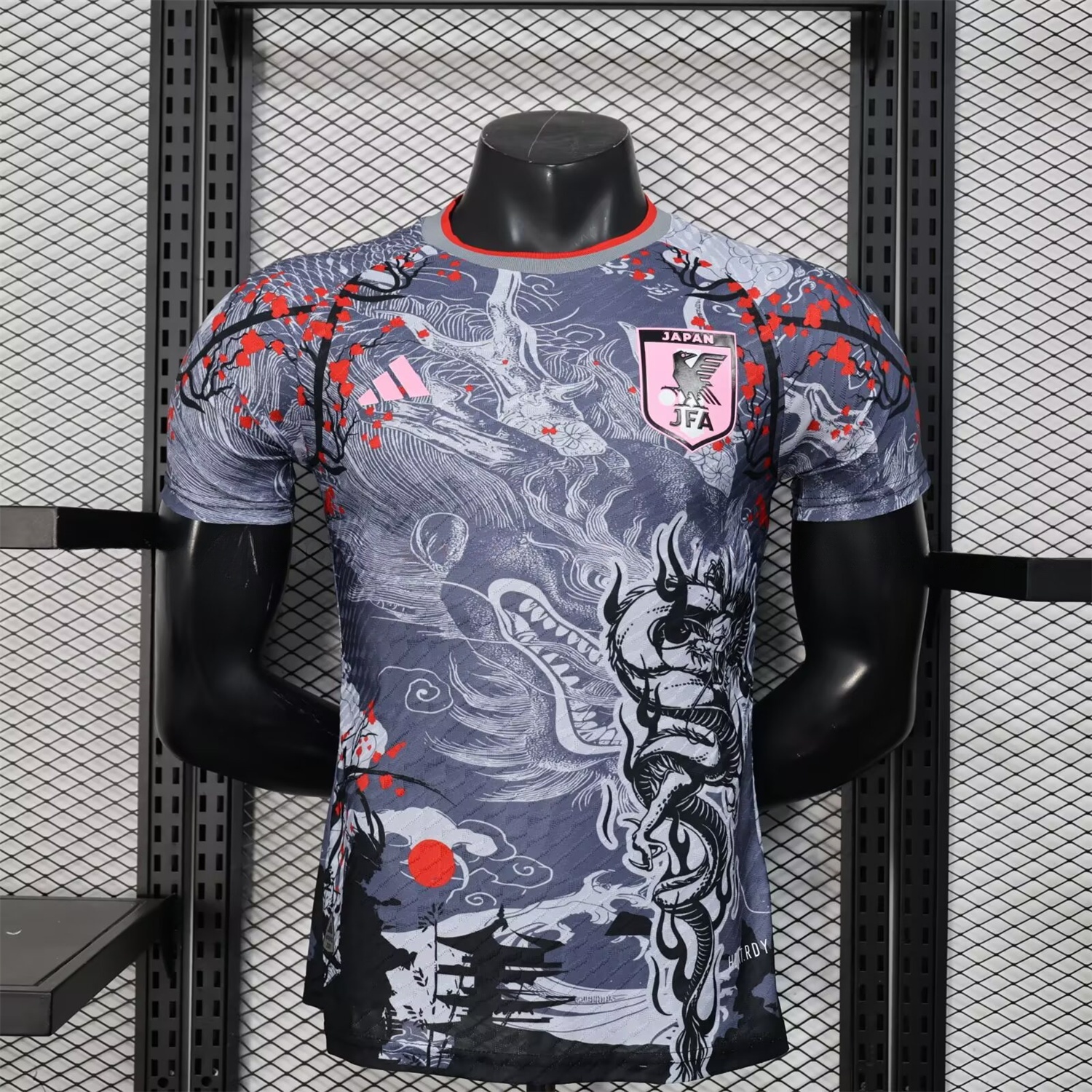 Japan 25-26 Black And Grey Dragon Special Edition Jersey - Player Version - ManixJersey