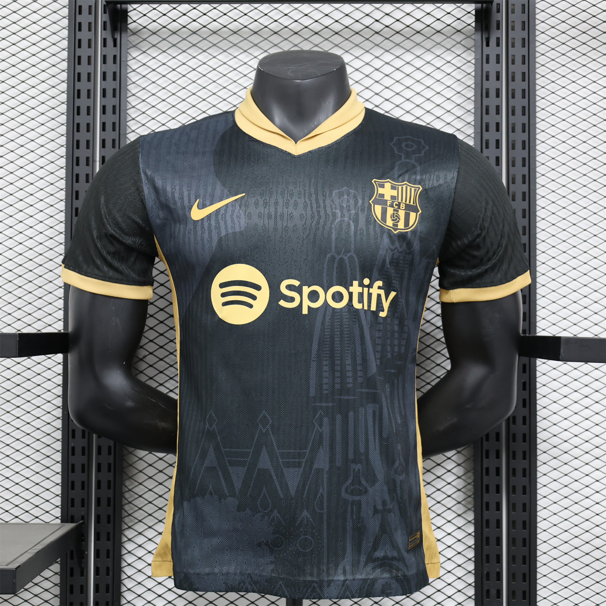 Barcelona 24-25 Black Gold Special Edition Jersey - Player Version - ManixJersey