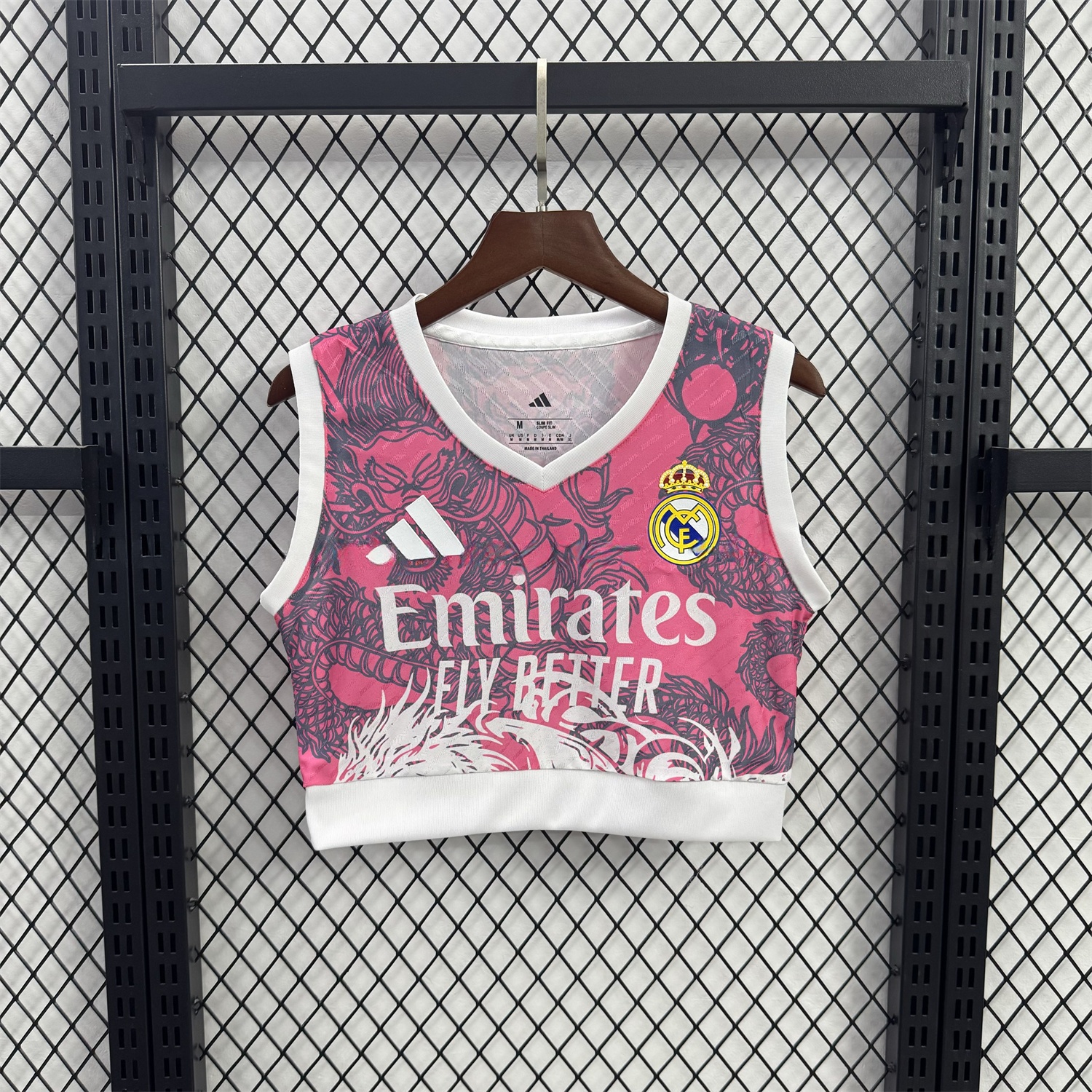 Women's Real Madrid 25-26 Pink Dragon Yoga Vest - ManixJersey
