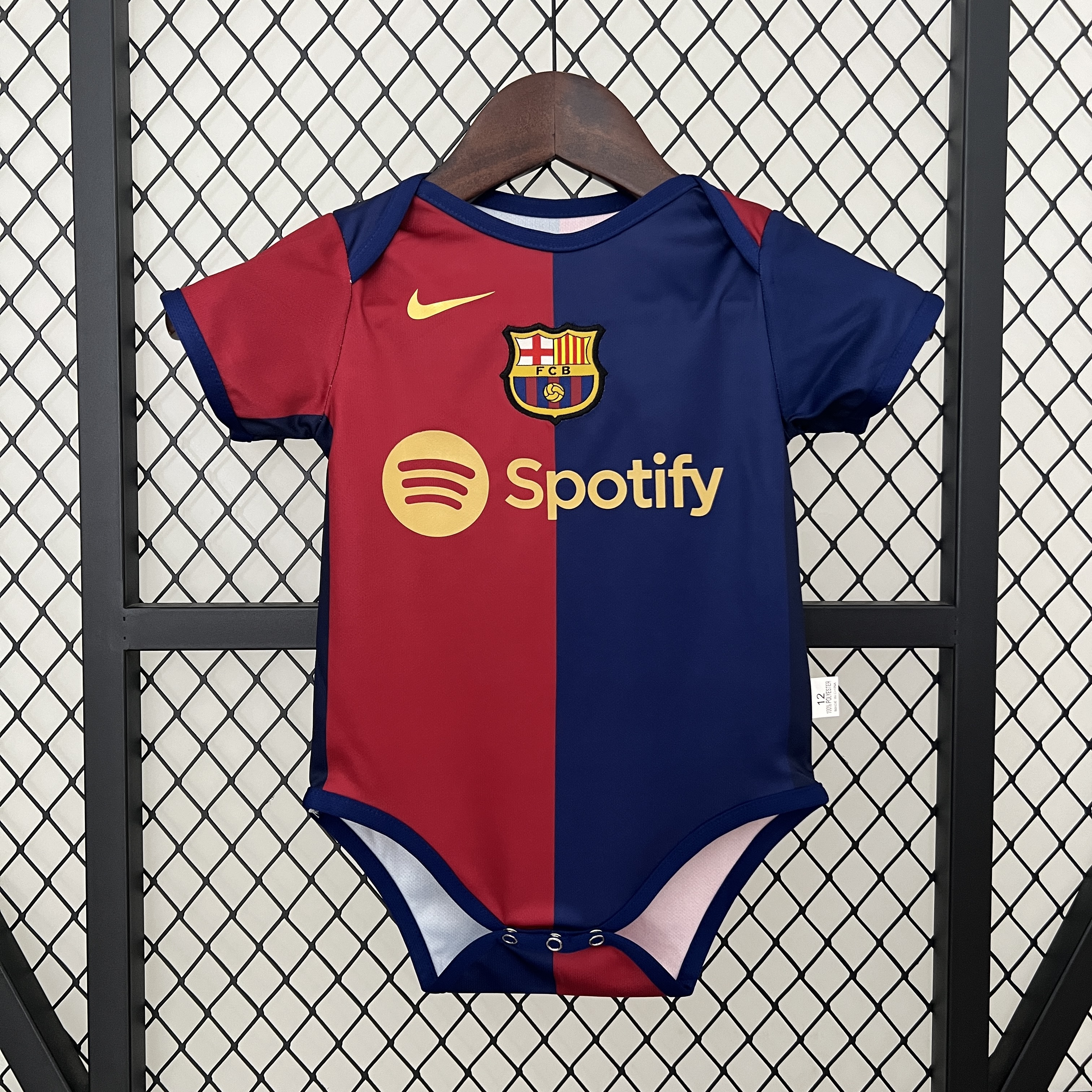 Barcelona 24-25 Home Baby Crawling Suit - ManixJersey