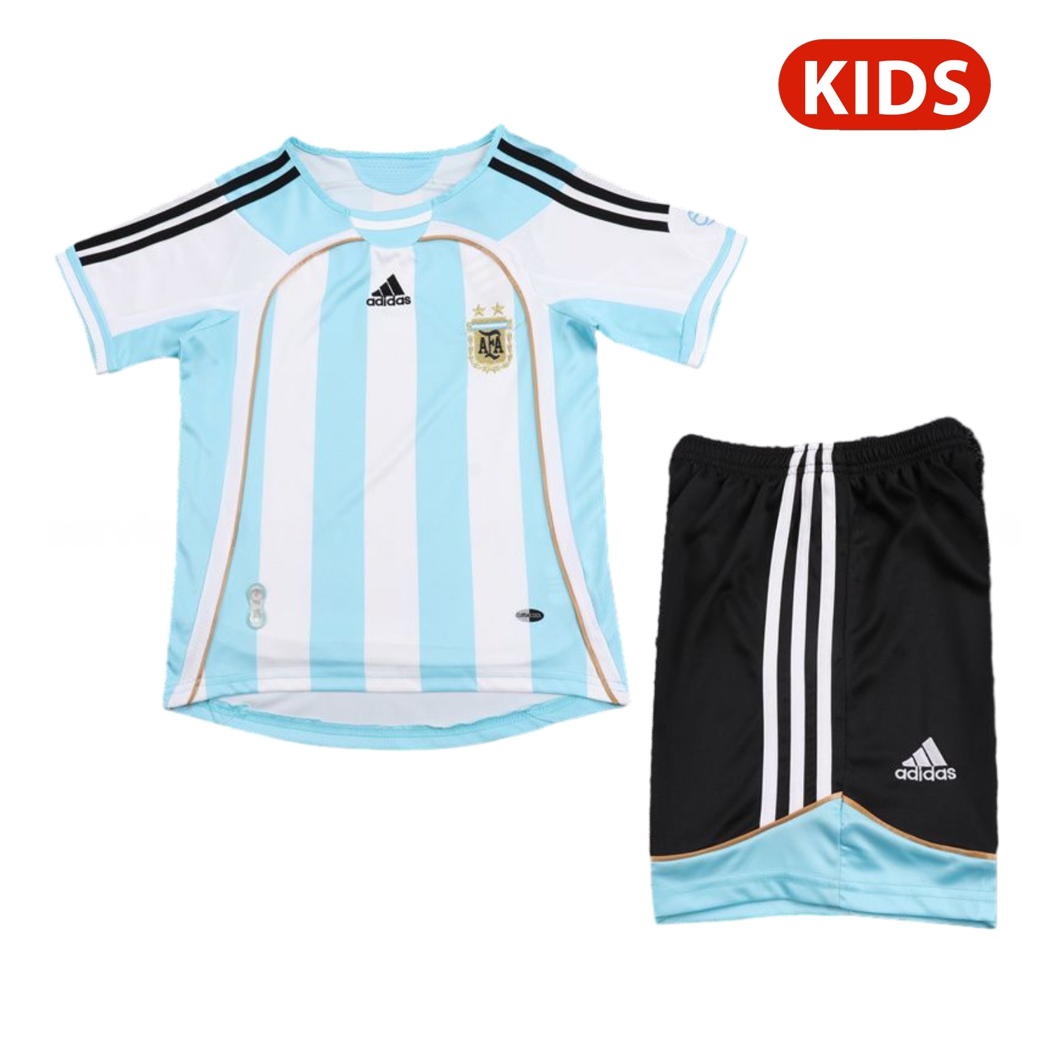 Retro Argentina 2006-07 Home Kids Kit - ManixJersey