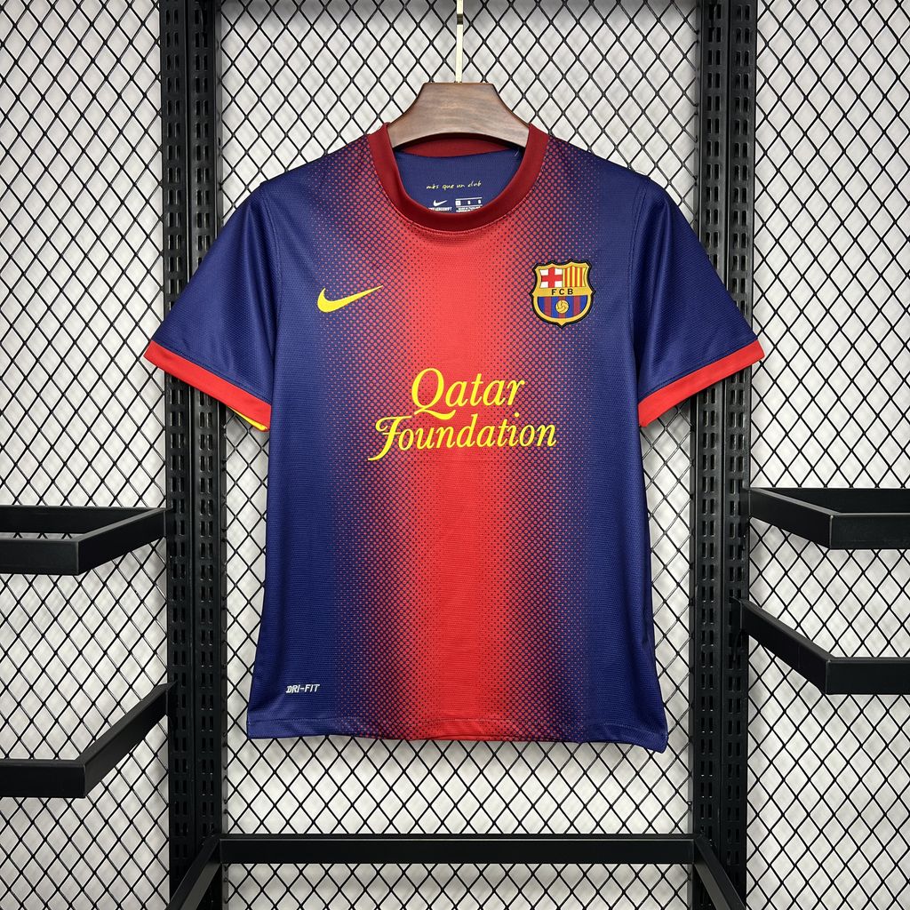 Retro Barcelona 12-13 Home Stadium Jersey - ManixJersey