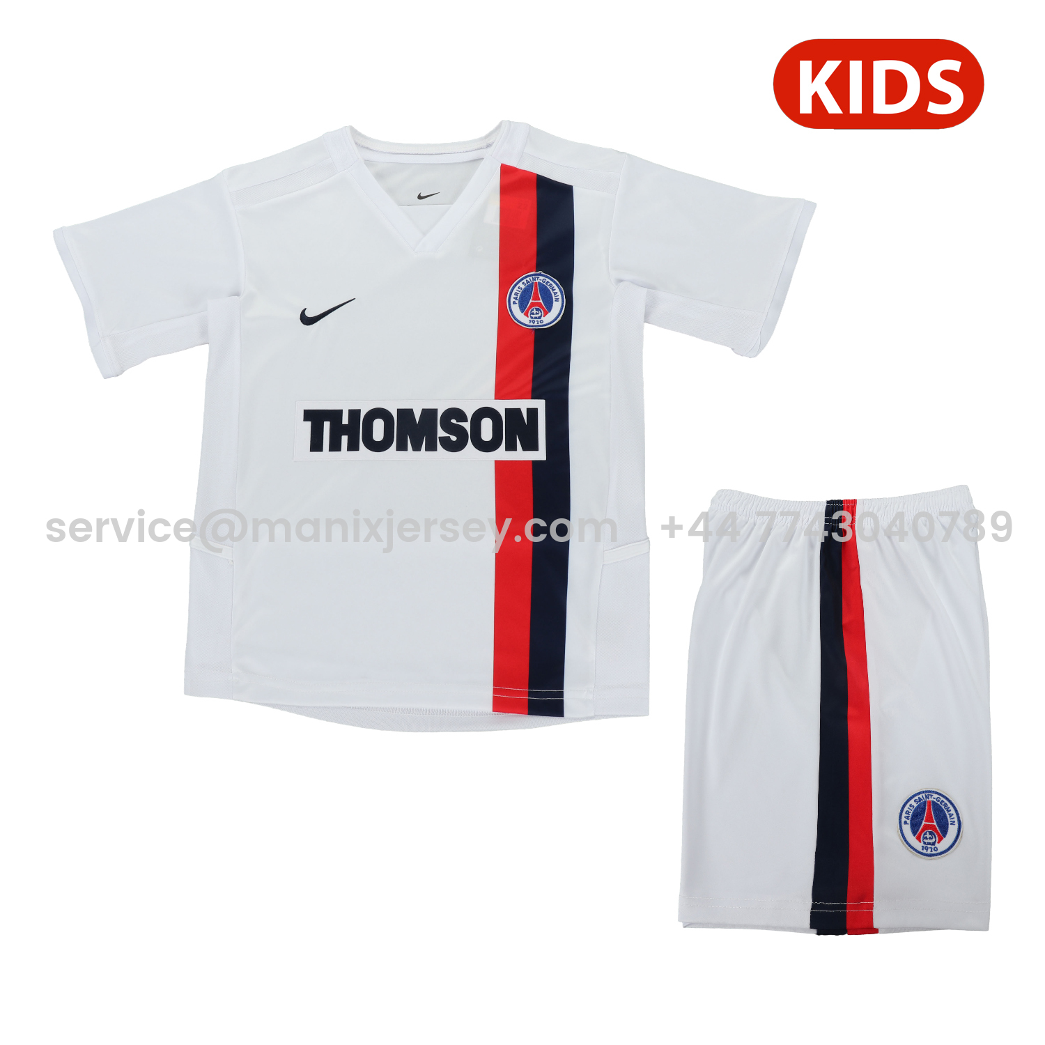 Retro Paris Saint-Germain PSG 2002-03 Away Kids Kit - ManixJersey