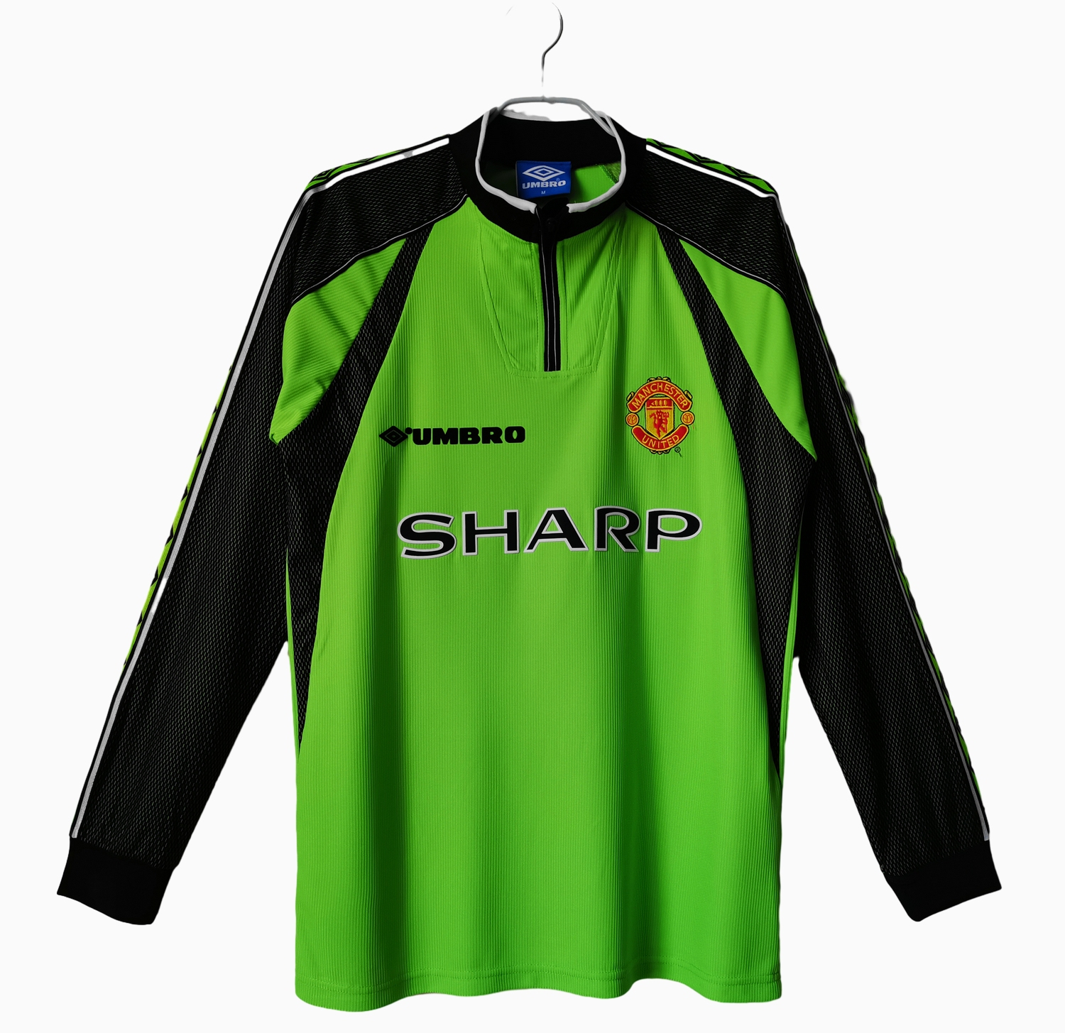 Retro Manchester United 98-99 Green Goalkeeper Long Sleeve Jersey - ManixJersey