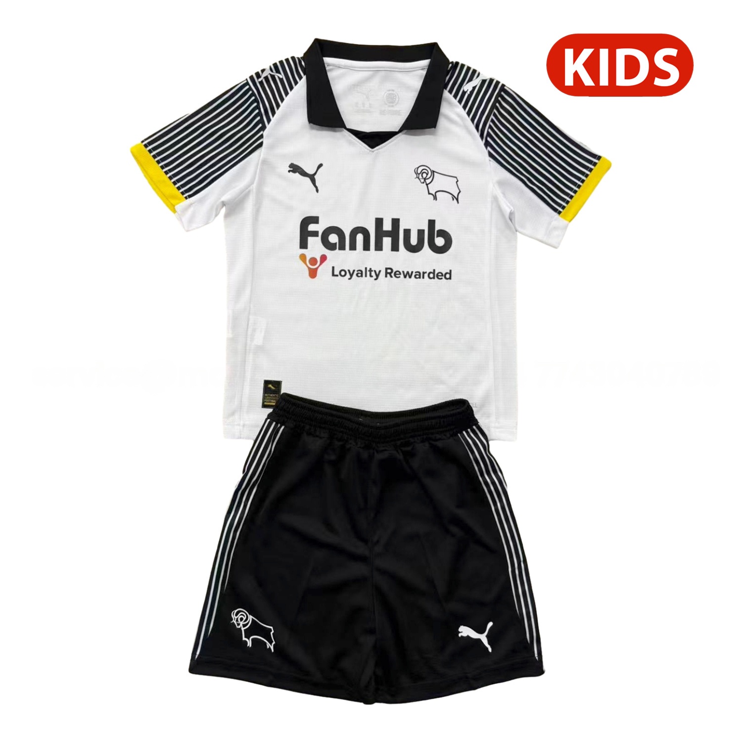 Derby County 25-26 Home Kids Kit - ManixJersey