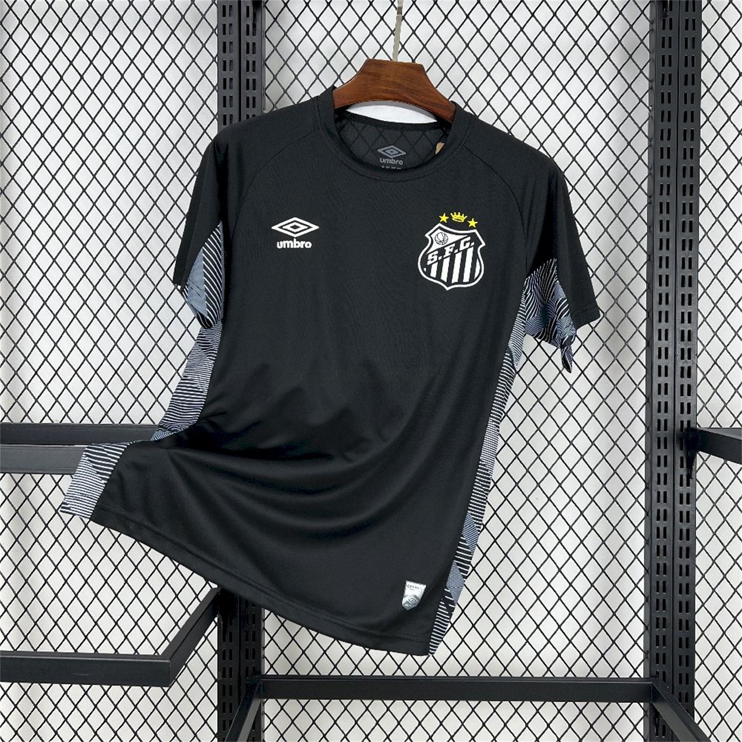 Santos 25-26 Black Goalkeeper Unsponsored Jersey - Fans Version - ManixJersey