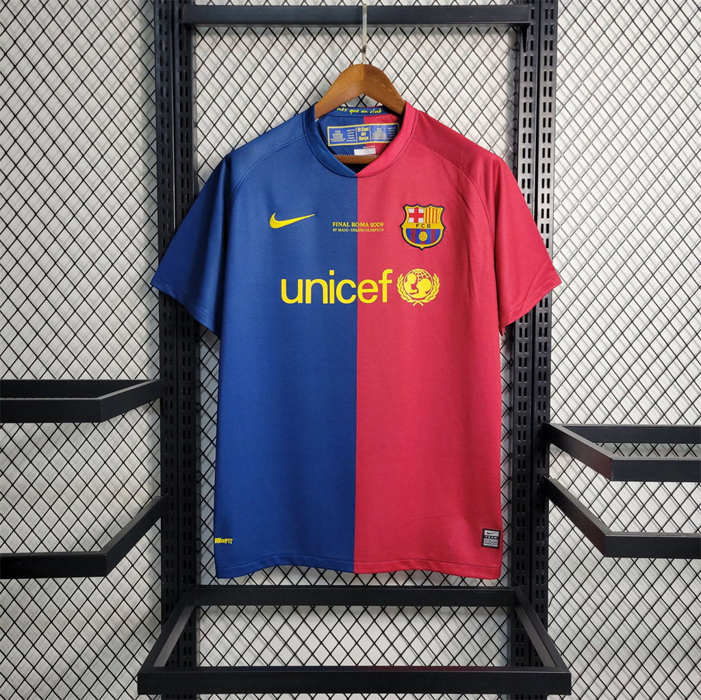 Retro Barcelona 08-09 Home Stadium Jersey - ManixJersey