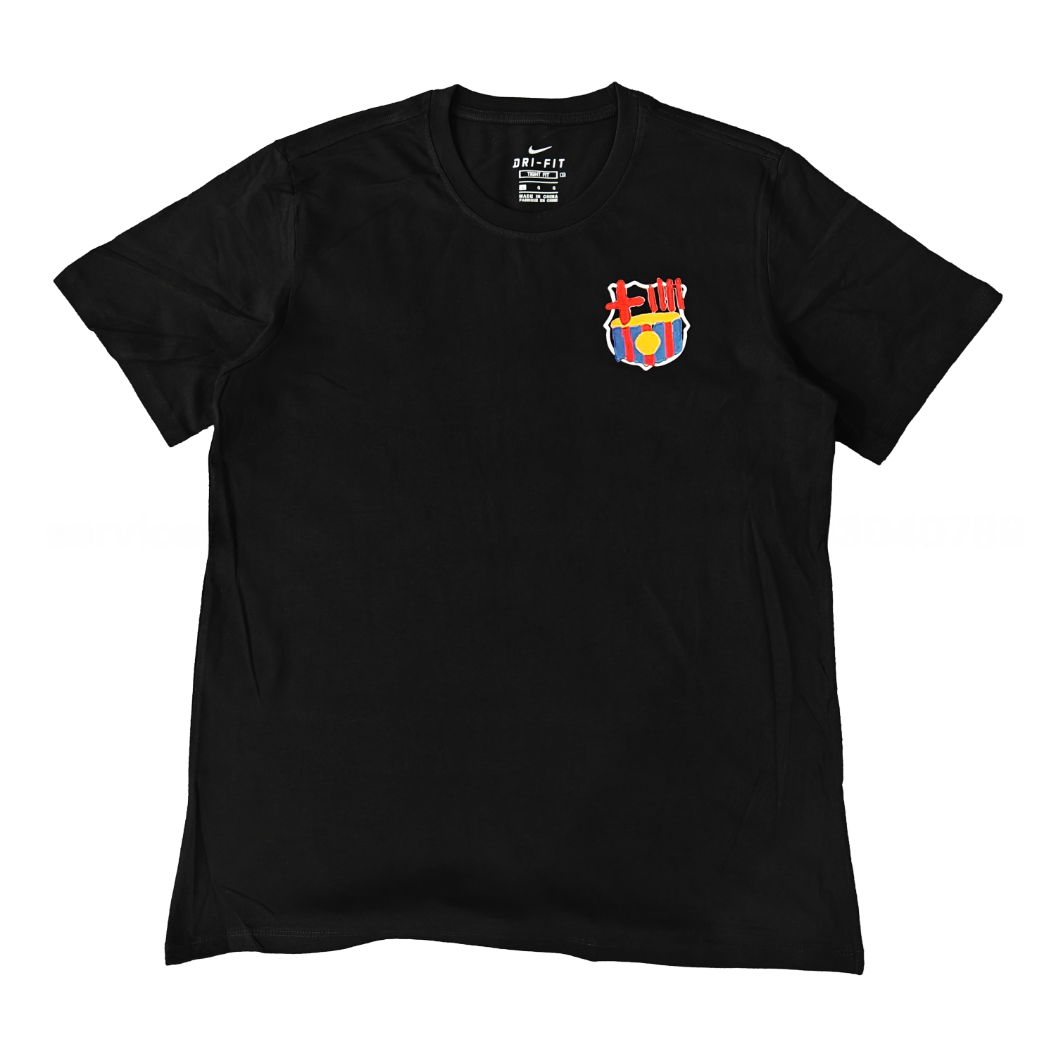 Barcelona Tots Units Fem Força Full-Color Drawing Of The Shield T-shirt【Black】 - ManixJersey