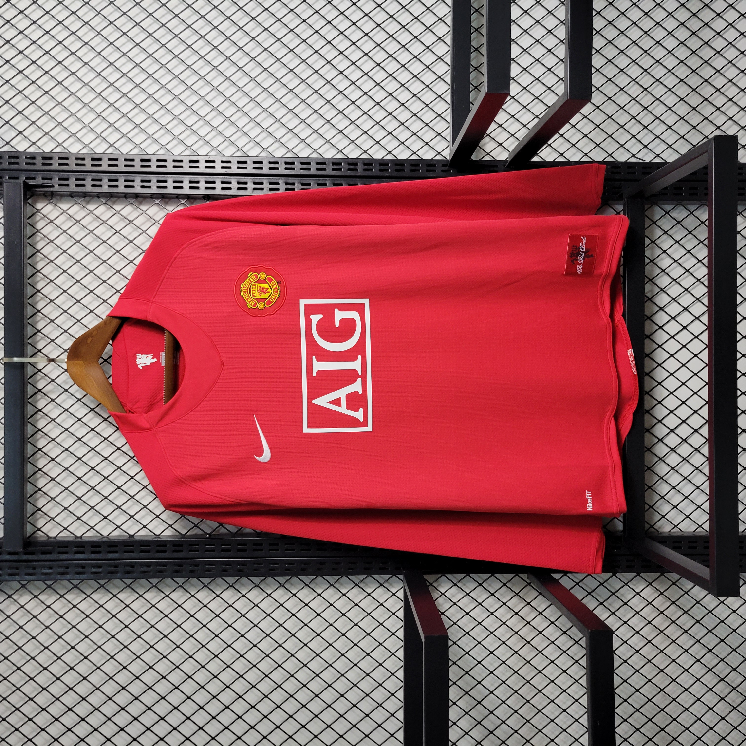 Retro Manchester United 07-08 Home Long Sleeve Jersey - ManixJersey