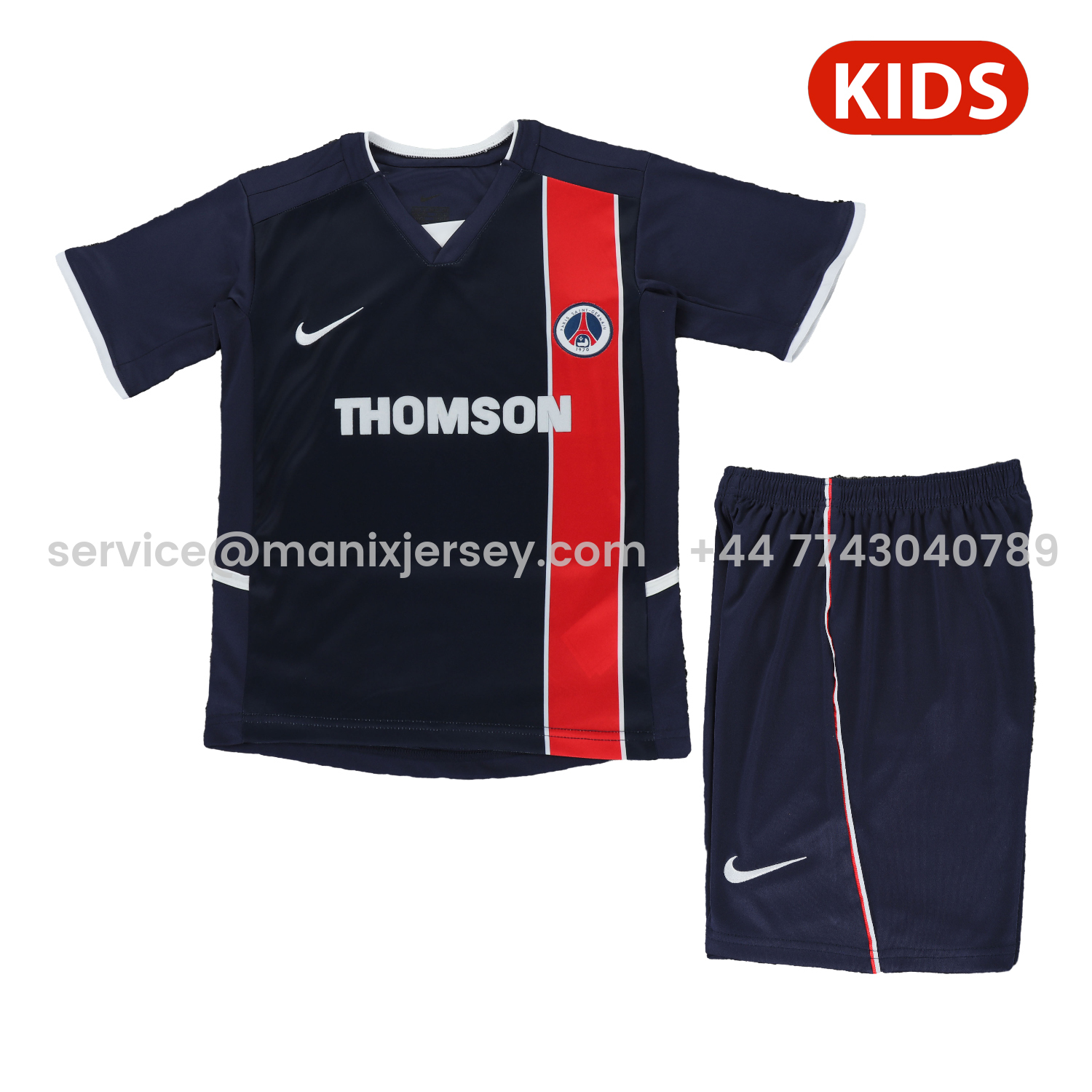 Retro Paris Saint-Germain PSG 2002-03 Home Kids Kit - ManixJersey