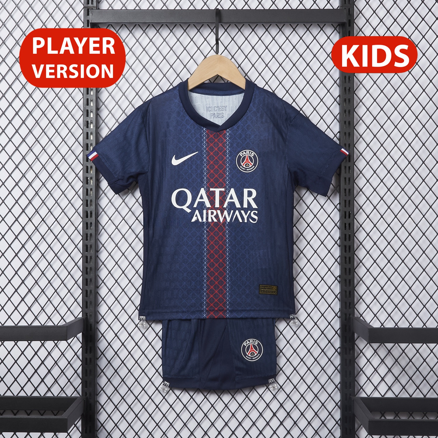 Paris Saint-Germain PSG 25-26 Home Kids Kit - Player Version - ManixJersey
