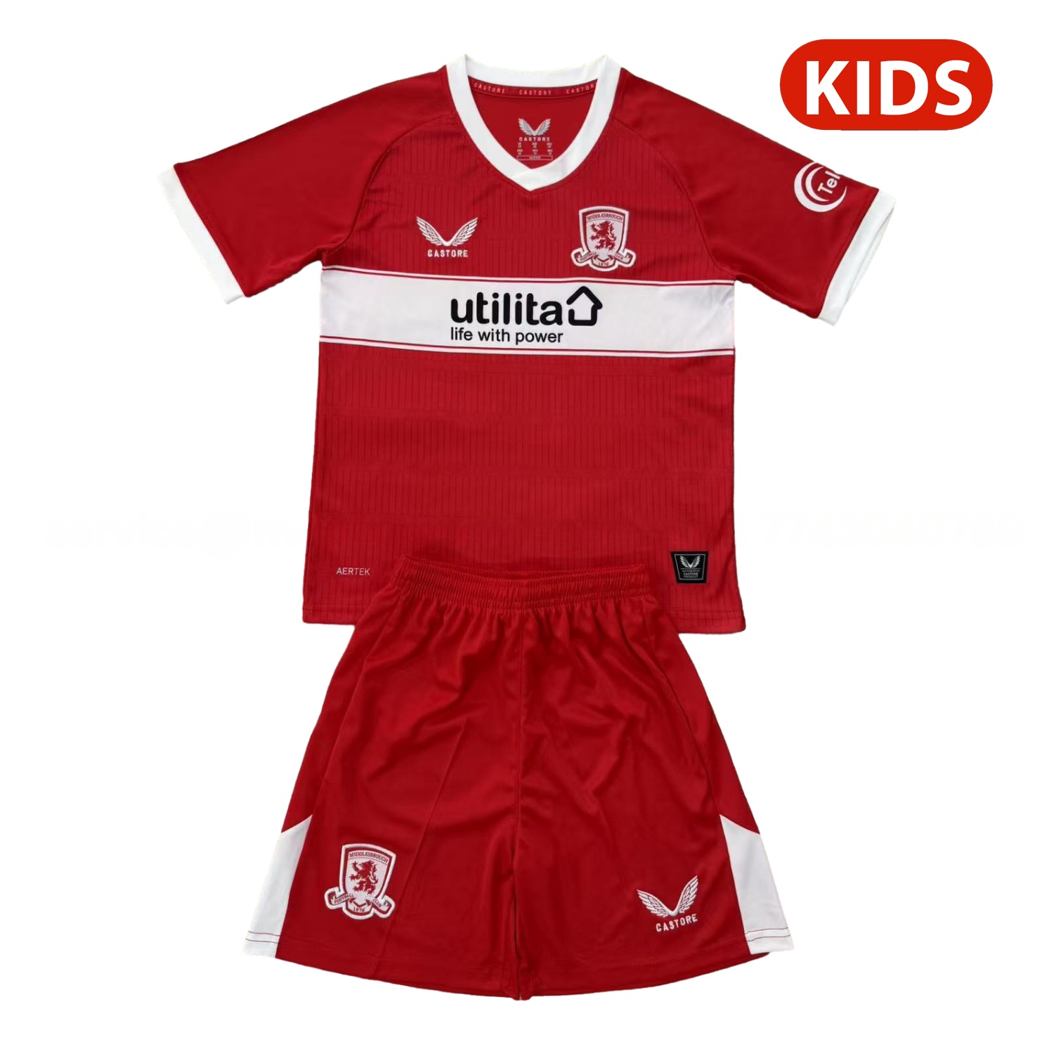 Middlesbrough 25-26 Home Kids Kit - ManixJersey