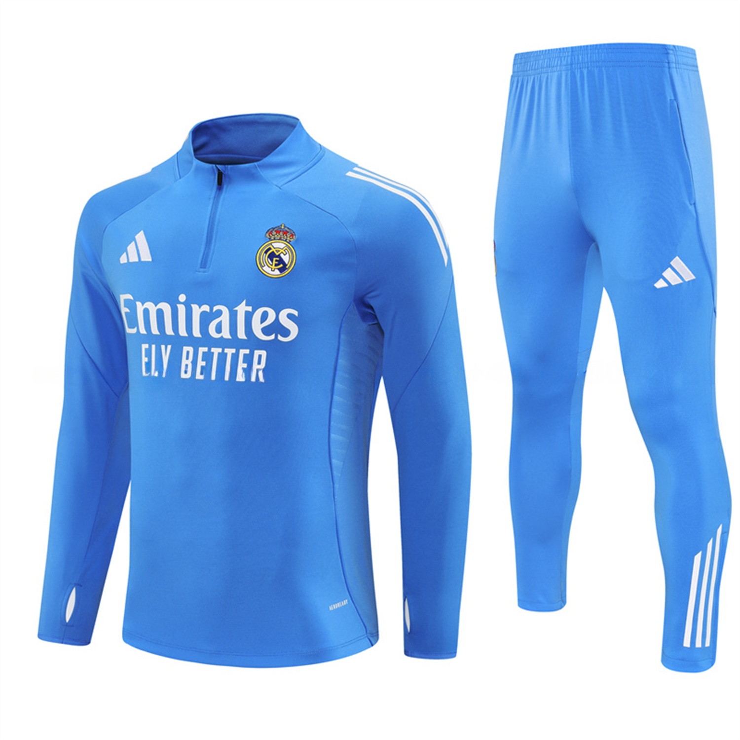 Real Madrid 25-26 Long Sleeve Training Set - Bright Blue Top & Pants - ManixJersey