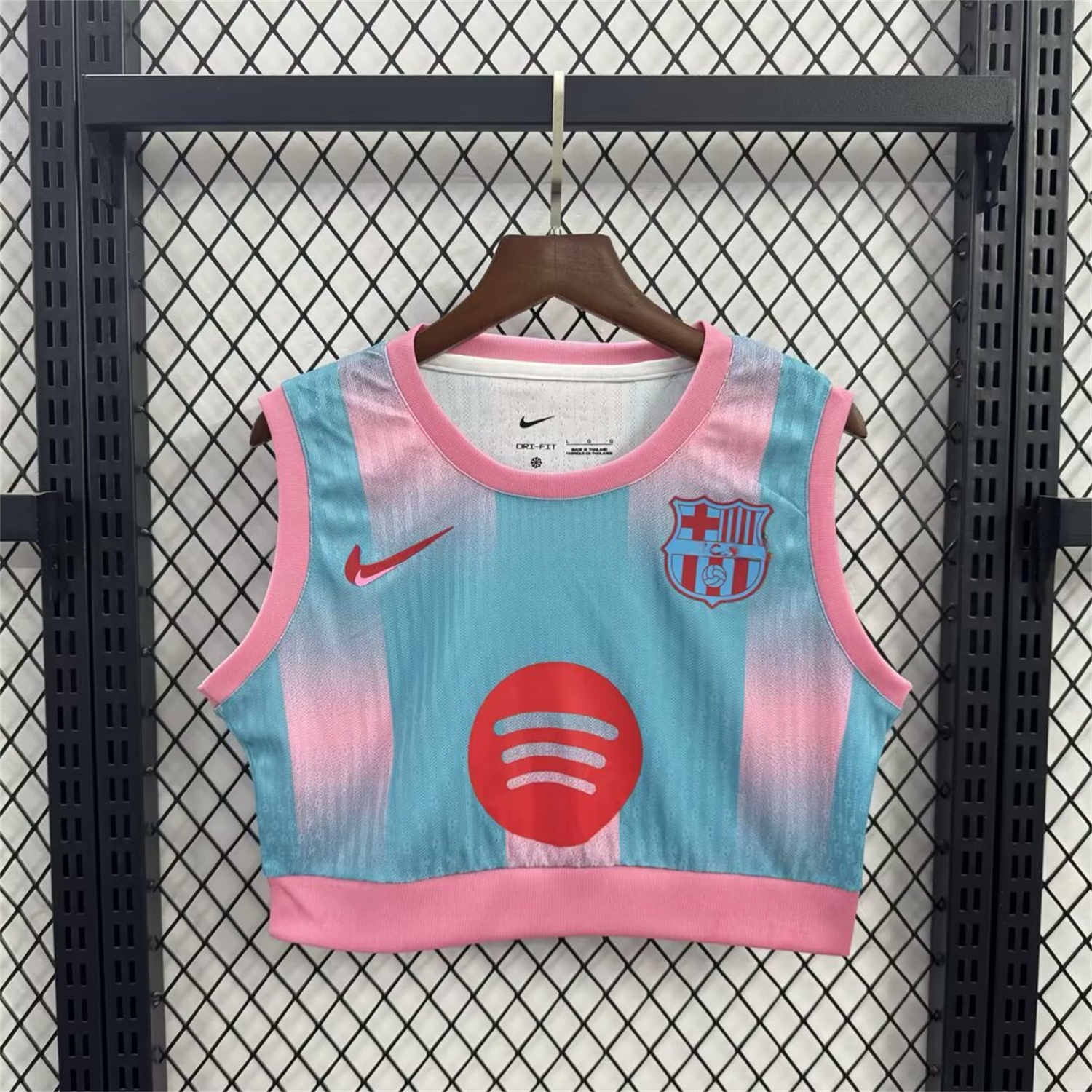 Women's Barcelona 25-26 Blue Pink Yoga Vest - ManixJersey