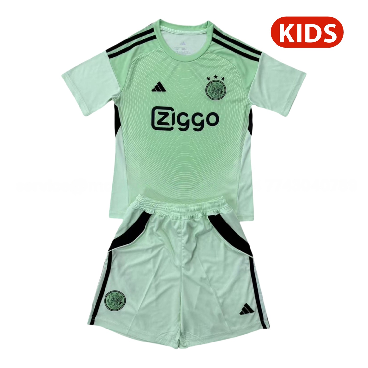 Ajax 25-26 Green Goalkeeper Kids Kit - ManixJersey