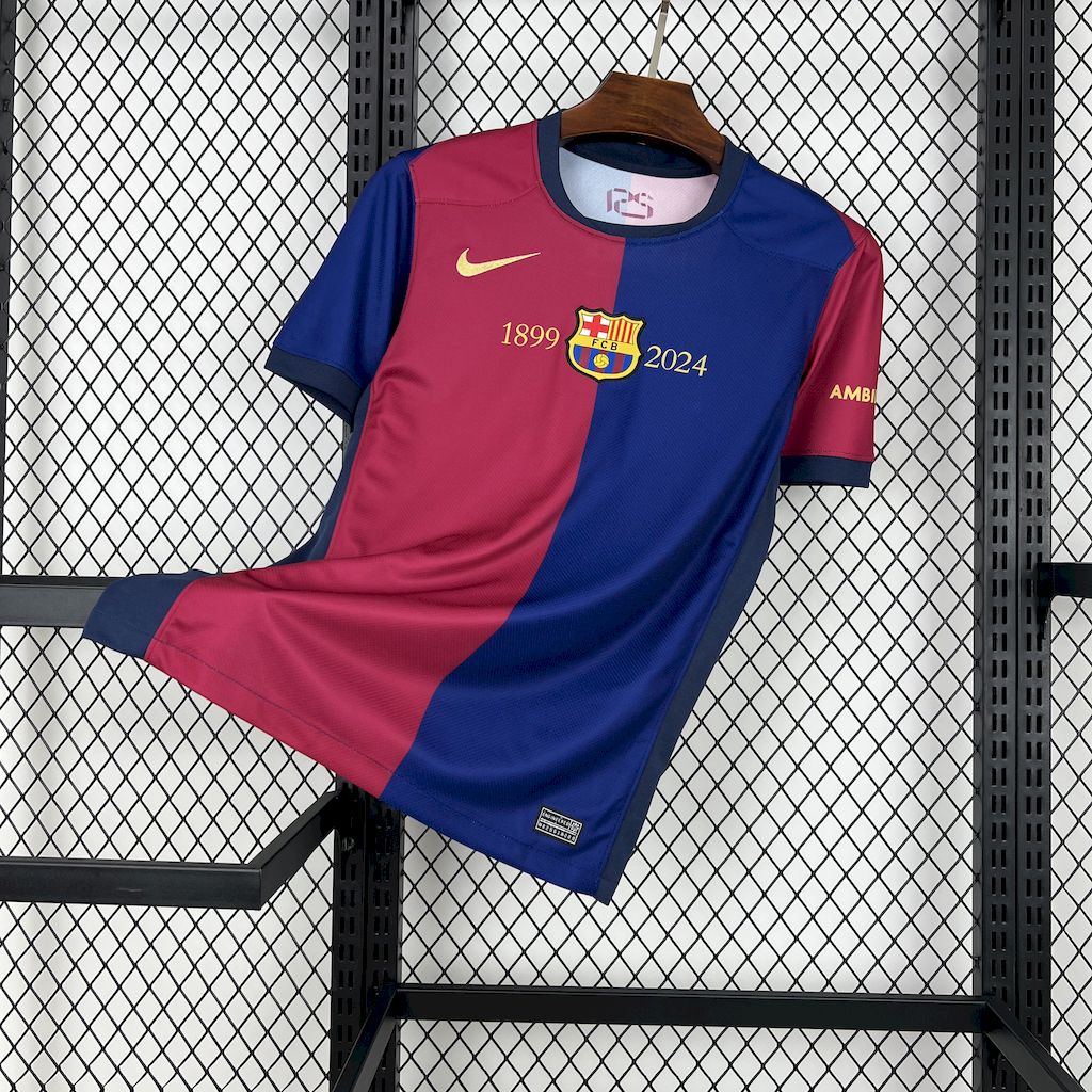 Barcelona 24-25 Home Unsponsored 125th Anniversary Jersey - Fans Version - ManixJersey
