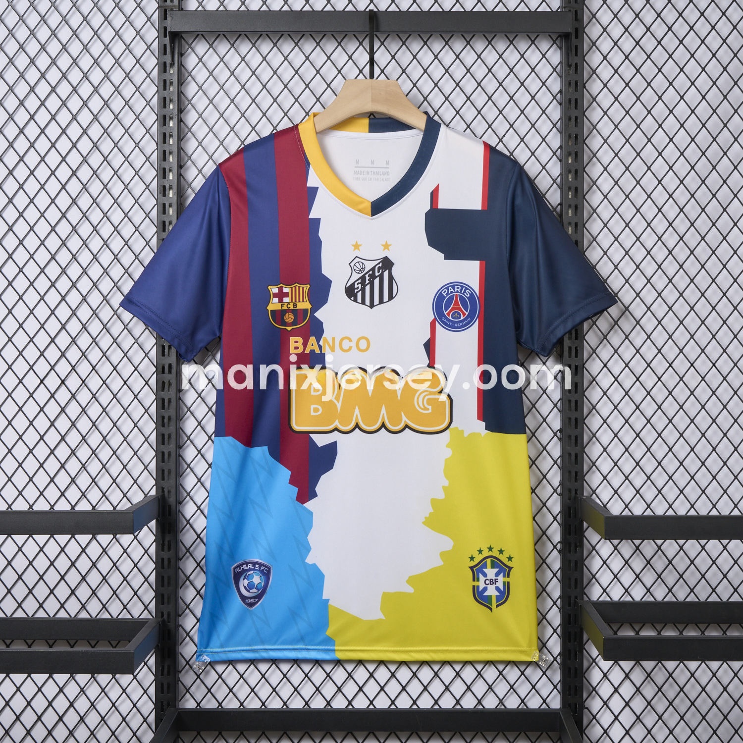 Neymar Career Commemorative Jersey - Fans Version - Barcelona Brazil Paris Saint-Germain PSG Santos Al Hilal SFC - ManixJersey