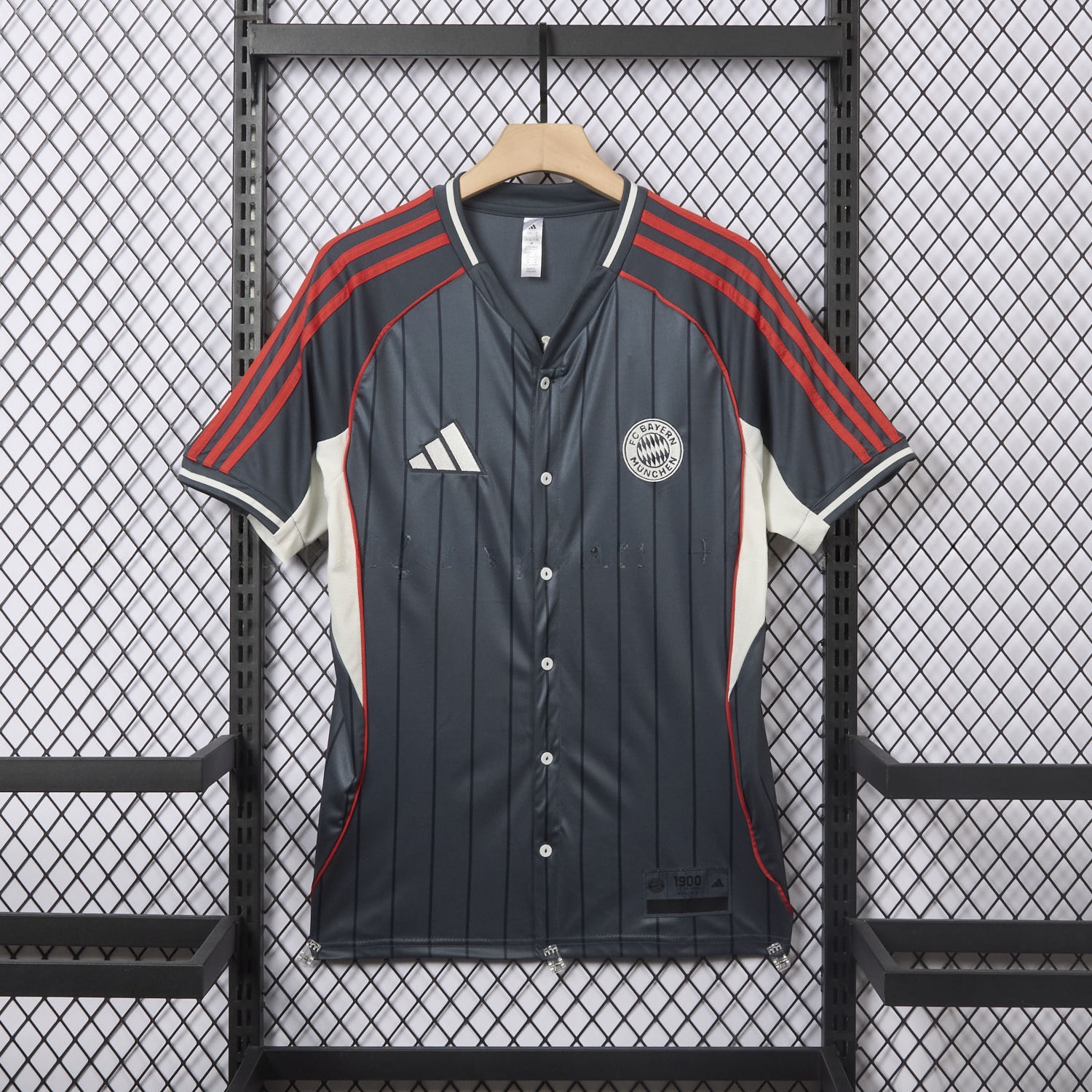 Bayern Munich 25-26 Deep Grey Baseball Jersey - ManixJersey