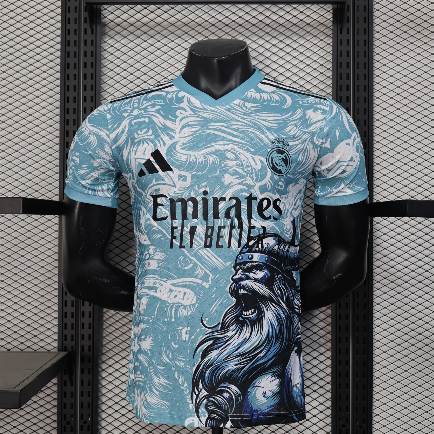 Real Madrid 25-26 Blue Viking Roar Special Edition Jersey - Player Version - ManixJersey