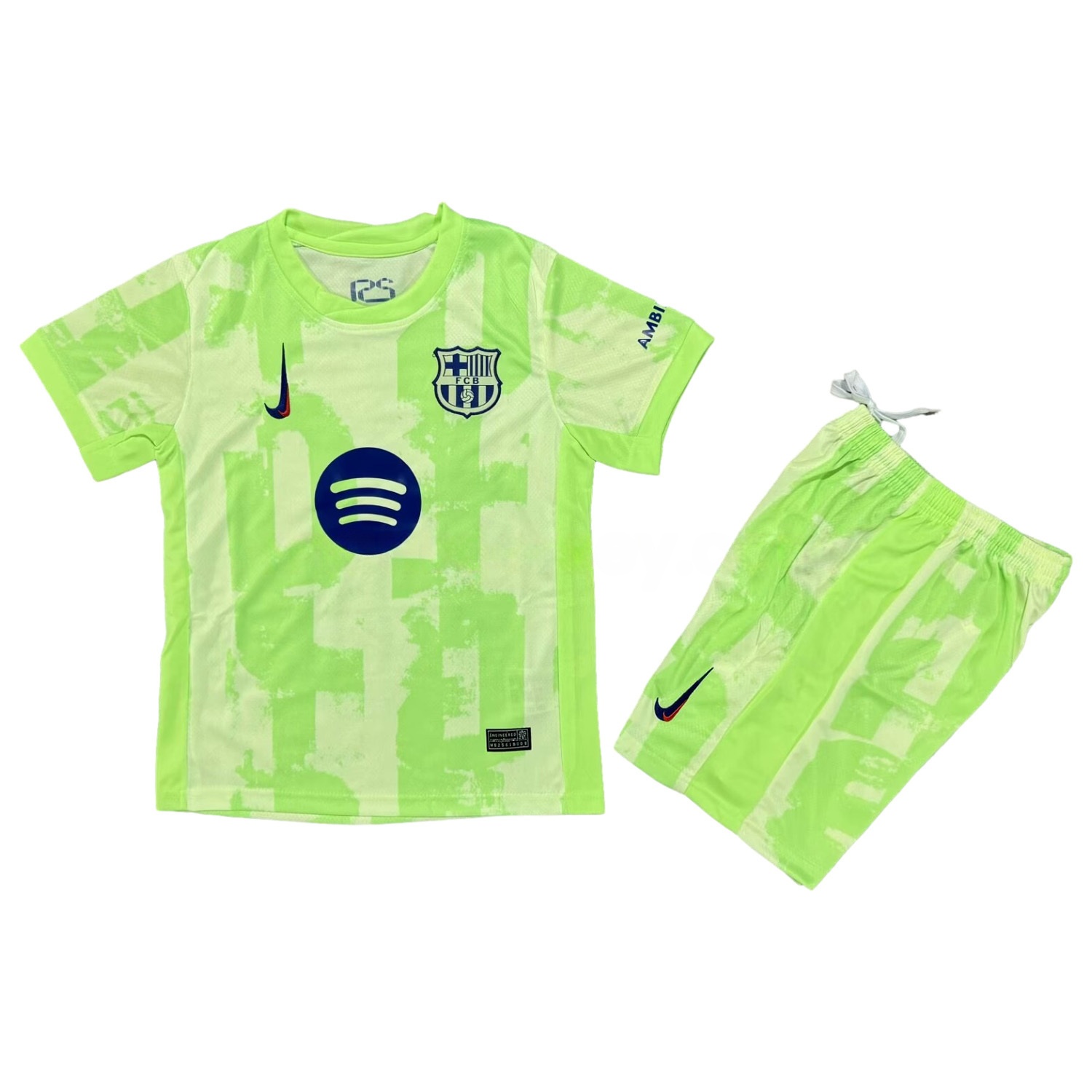 Barcelona 24-25 Third Kids Kit with New Sponsor - ManixJersey