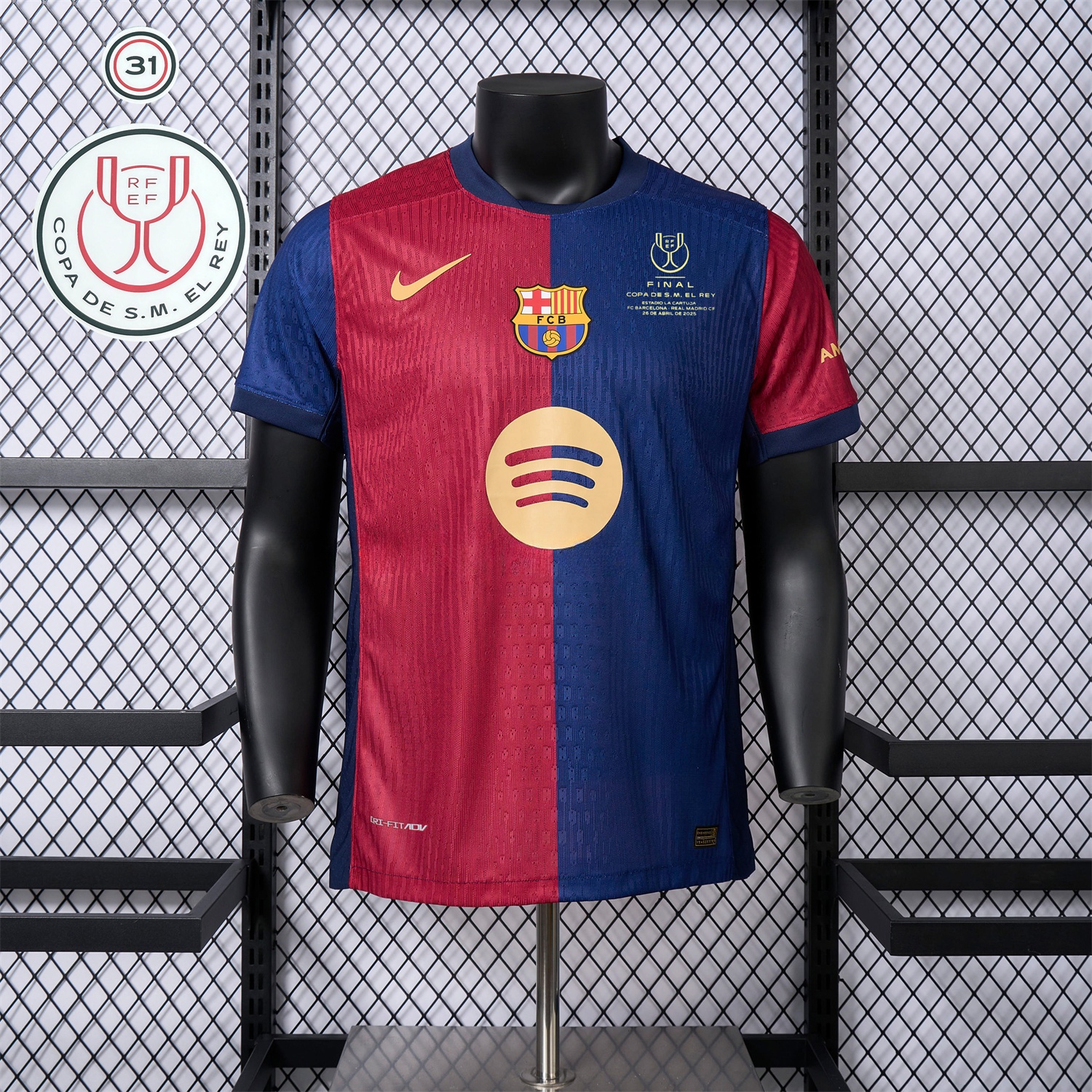 【Copa del Rey Patch Set】Barcelona 24-25 Home Jersey - Player Version - ManixJersey