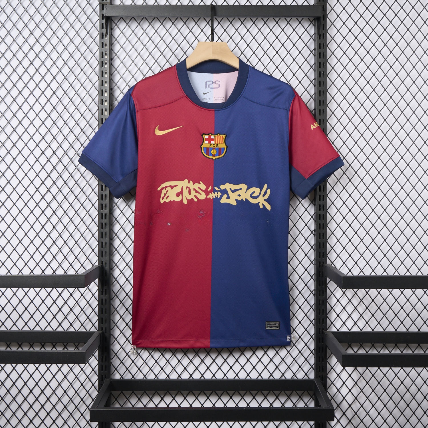 Barcelona x Travis Scott 24-25 Home Jersey - Fans Version - ManixJersey