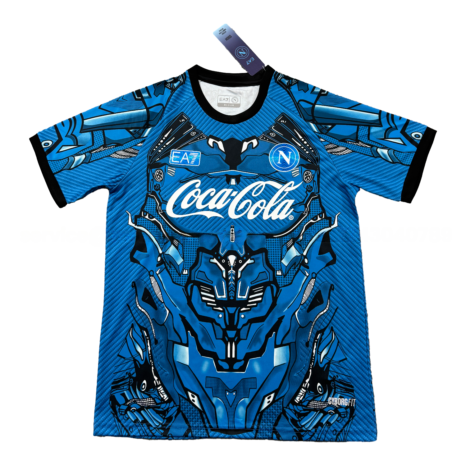 Napoli 25-26 Blue Mecha Training Jersey - Fans Version - ManixJersey