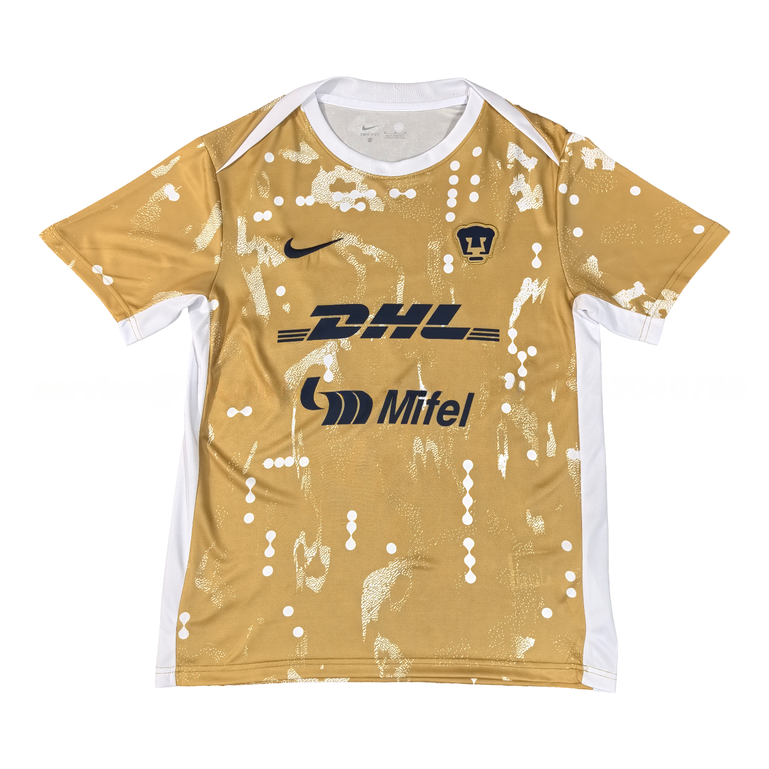 Pumas UNAM 25-26 Mud Yellow Pre-Match Training Jersey - Fans Version - ManixJersey