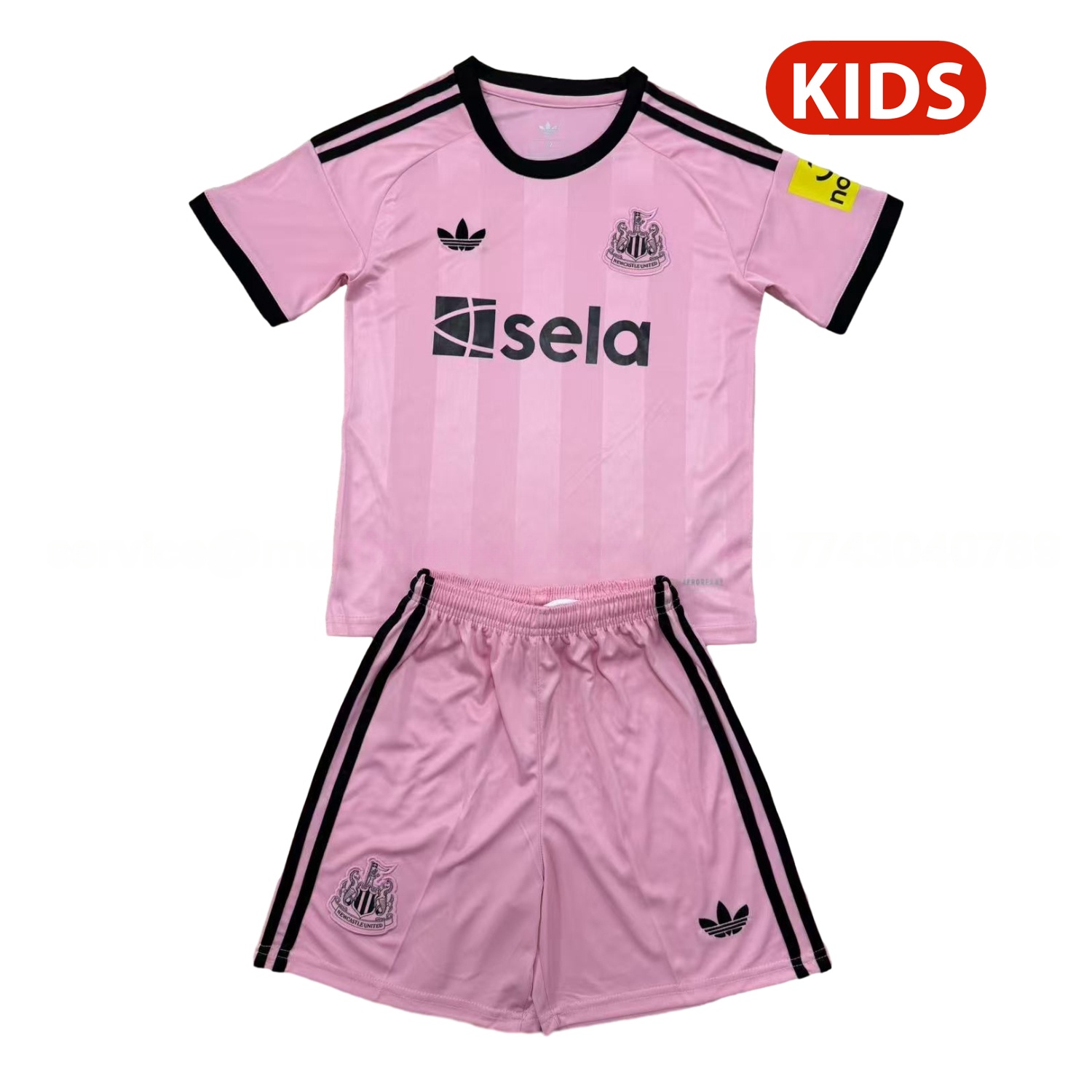 Newcastle United 25-26 Pink Goalkeeper Kids Kit - ManixJersey