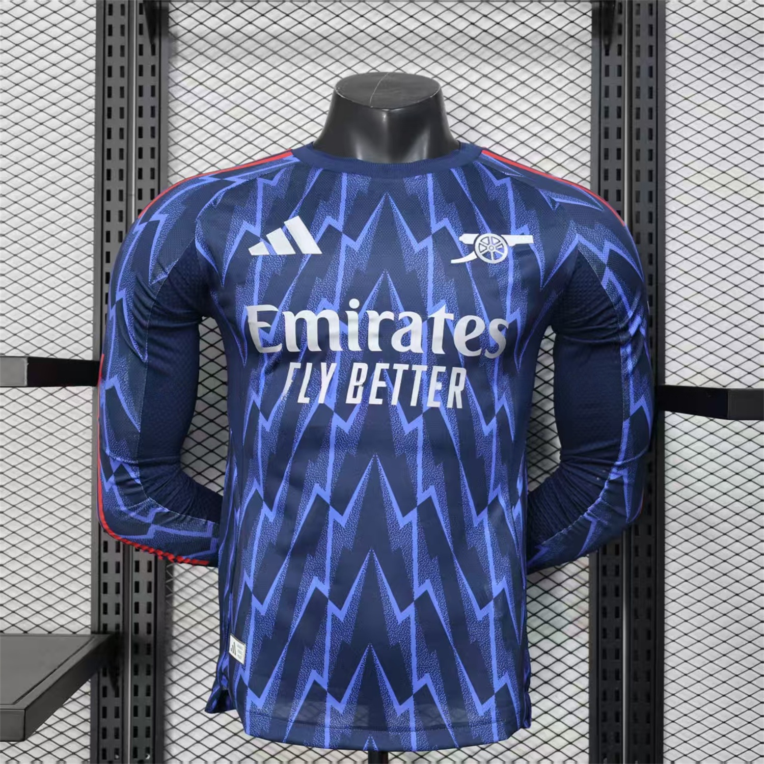 Arsenal 25-26 Away Long Blue Jersey - Player Version - ManixJersey