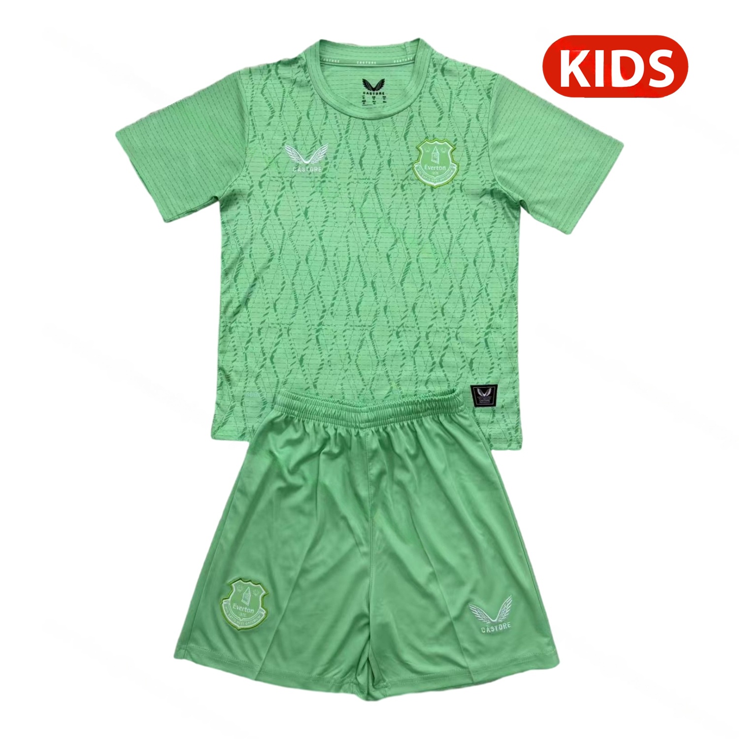 Everton 25-26 Green Goalkeeper Kids Kit - ManixJersey
