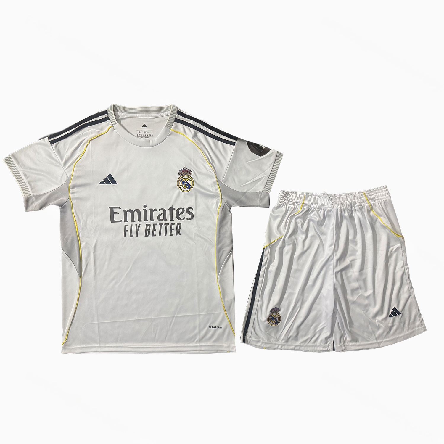Real Madrid 25-26 Home Men's Adult Jersey Set - Fans Version - ManixJersey