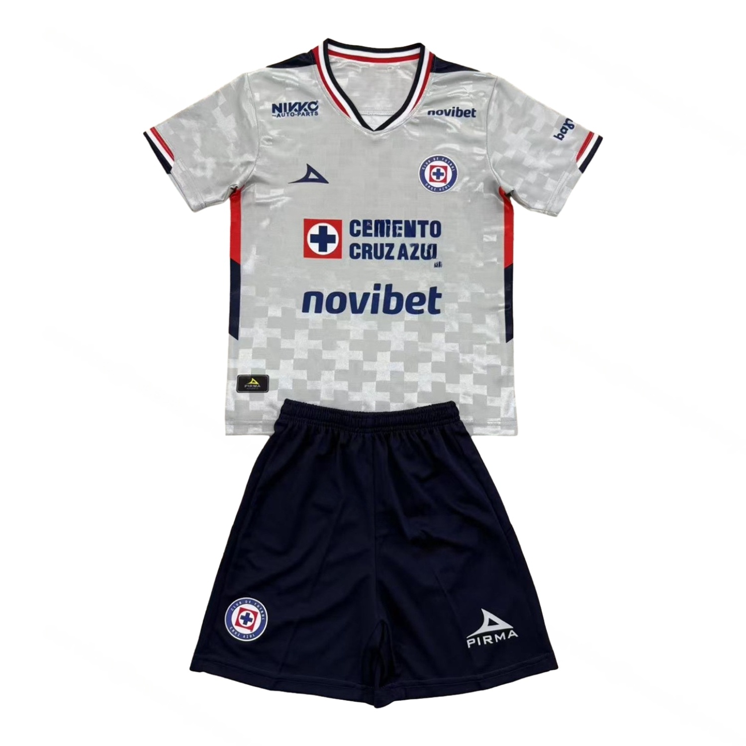 Cruz Azul 25-26 Away Blue Men's Adult Jersey Set - Fans Version - ManixJersey