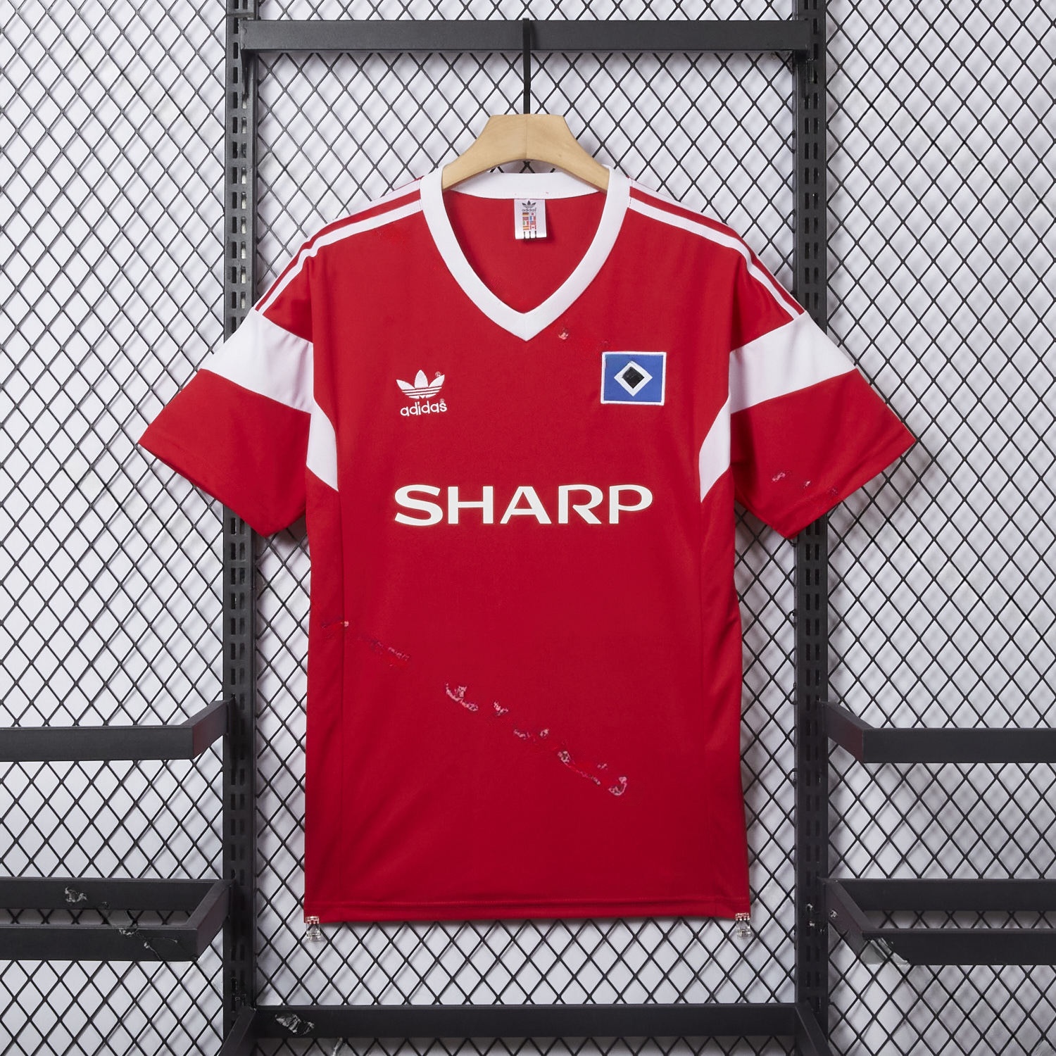 Retro Hamburger SV 1988 Away Red Jersey - ManixJersey