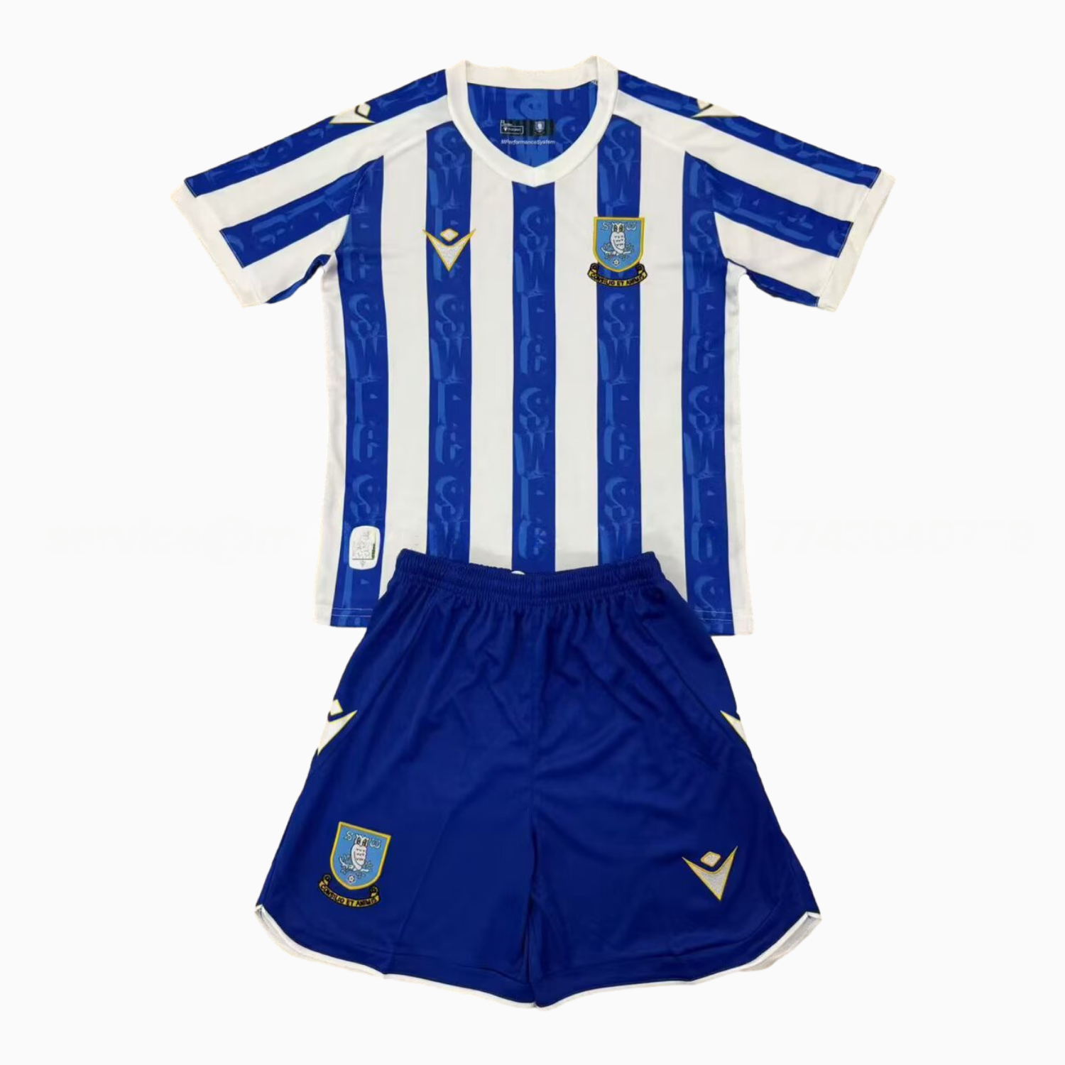 Sheffield Wednesday 25-26 Home Men's Adult Jersey Set - Fans Version - ManixJersey