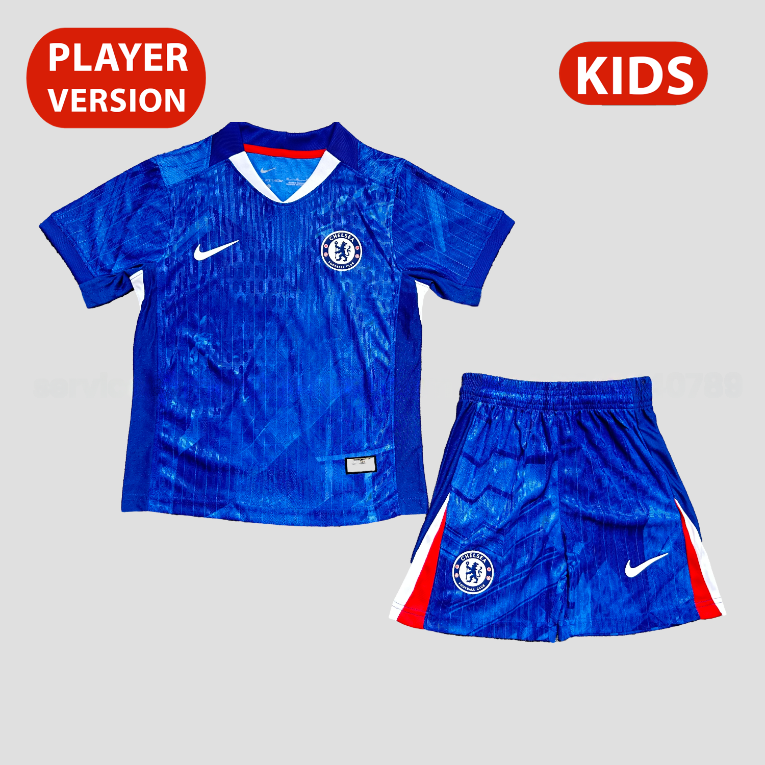 C.H.E.L.S.E.A 25-26 Home Unsponsored Blue Kids Kit - Player Version - ManixJersey