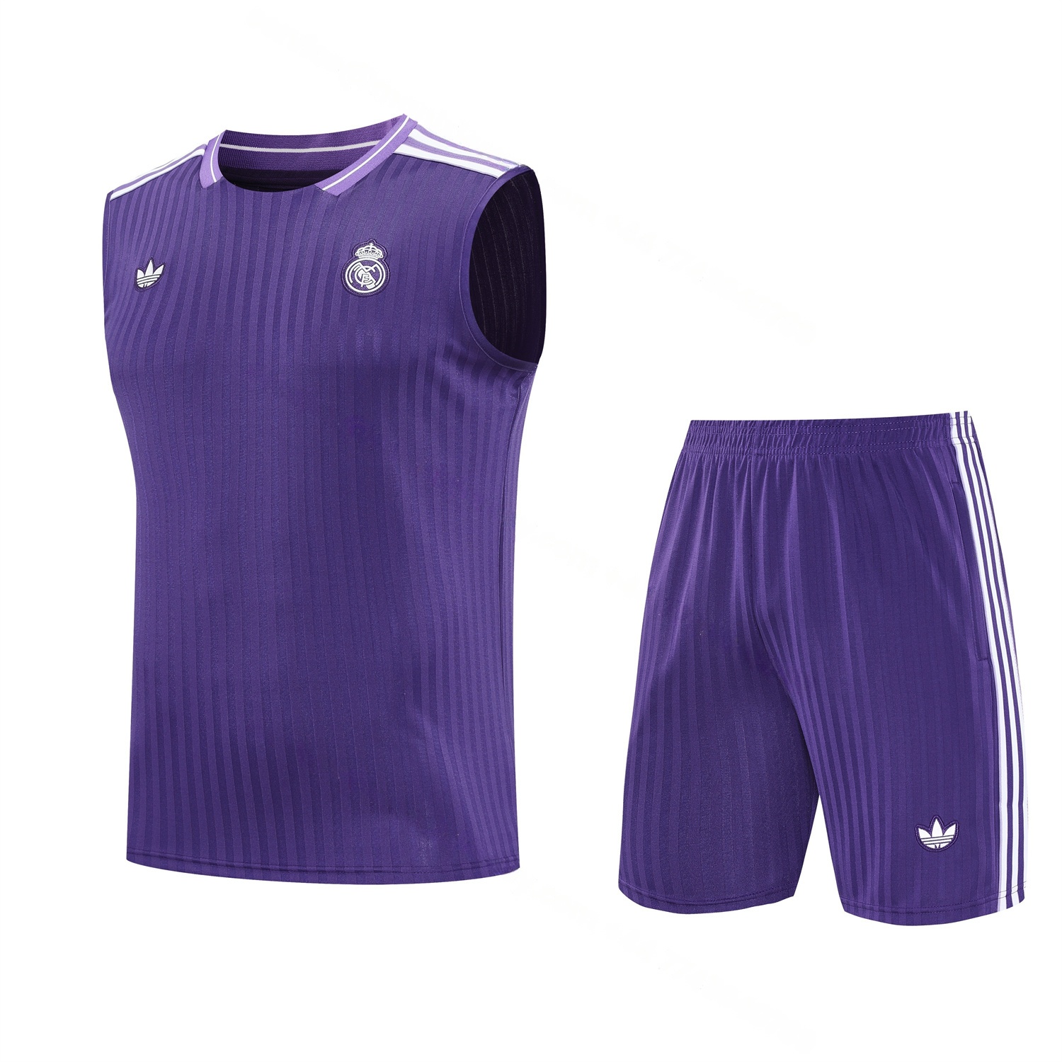 Real Madrid 25-26 Vest Training Set - Pure Purple Vest & Purple Shorts - ManixJersey