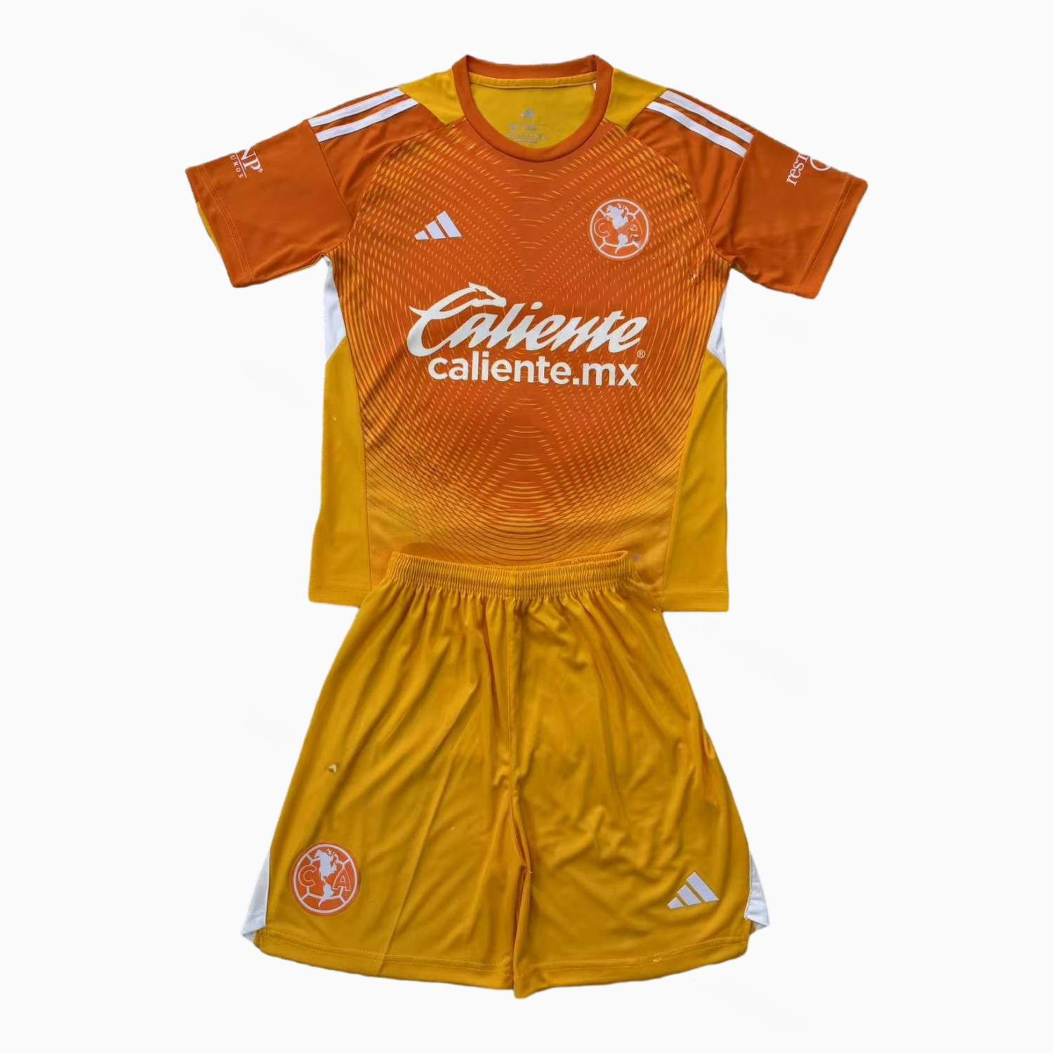 Club América 25-26 Orange Goalkeeper Men's Adult Jersey Set - Fans Version - ManixJersey