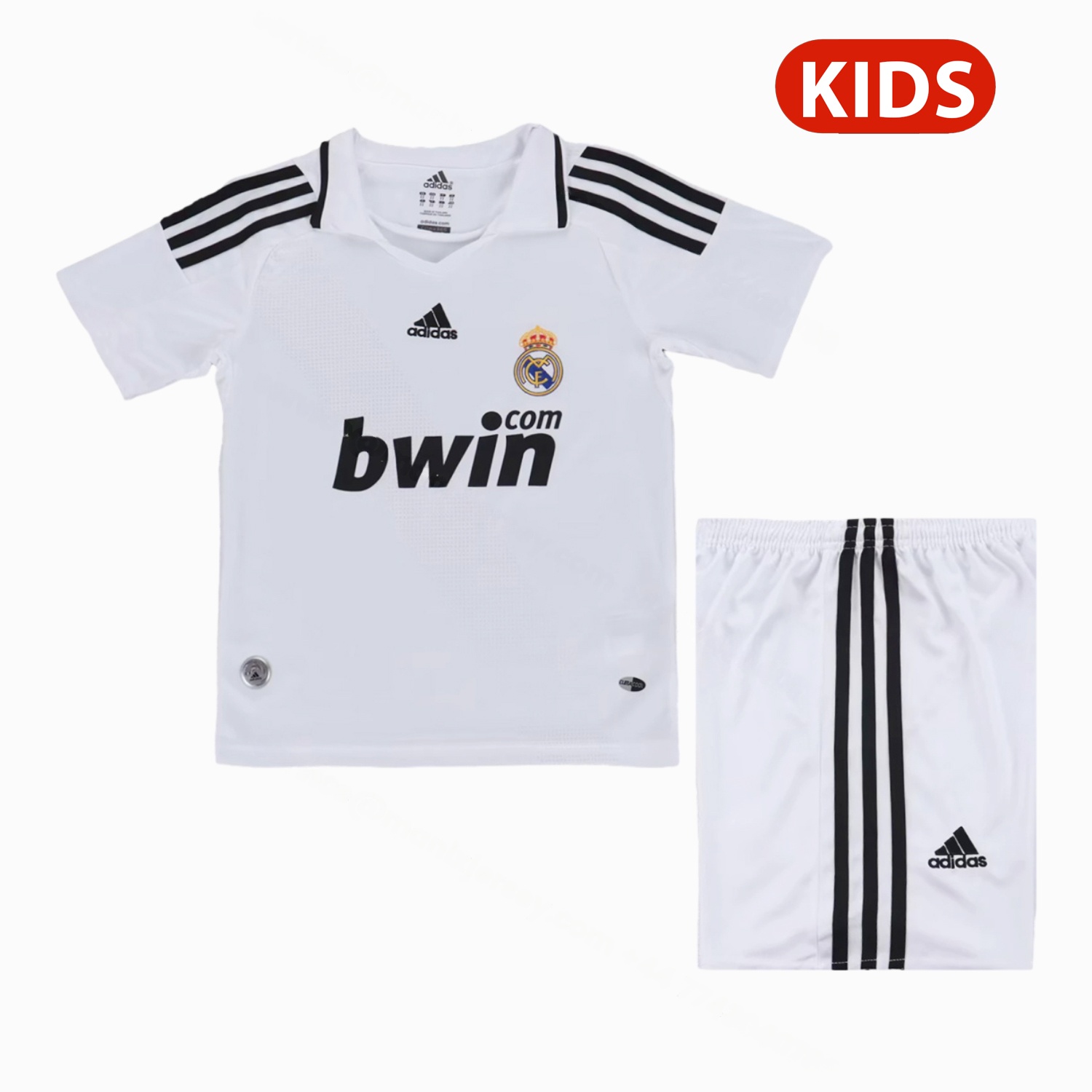Retro Real Madrid 2008-09 Home Kids Kit - ManixJersey