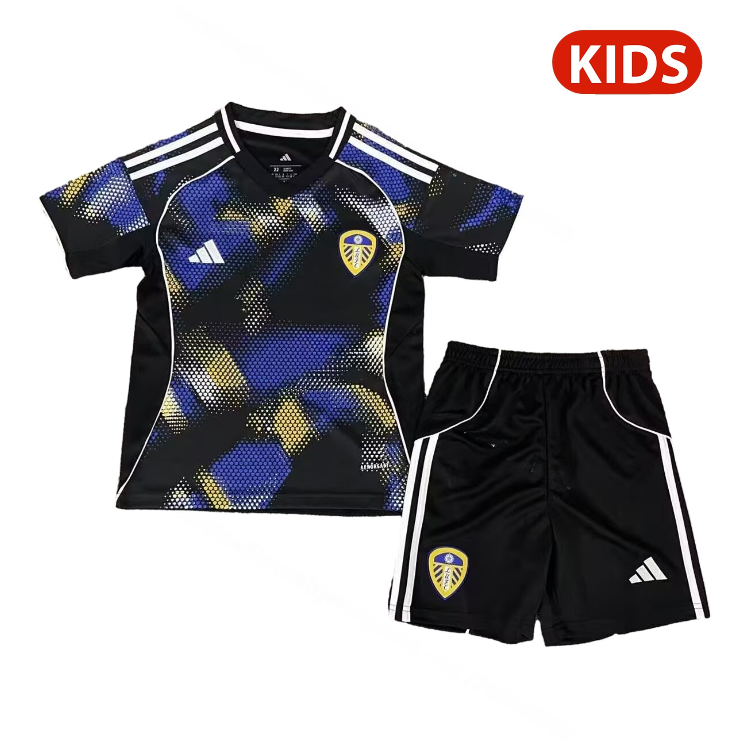 Leeds United 25-26 Third Unsponsored Kids Kit - ManixJersey