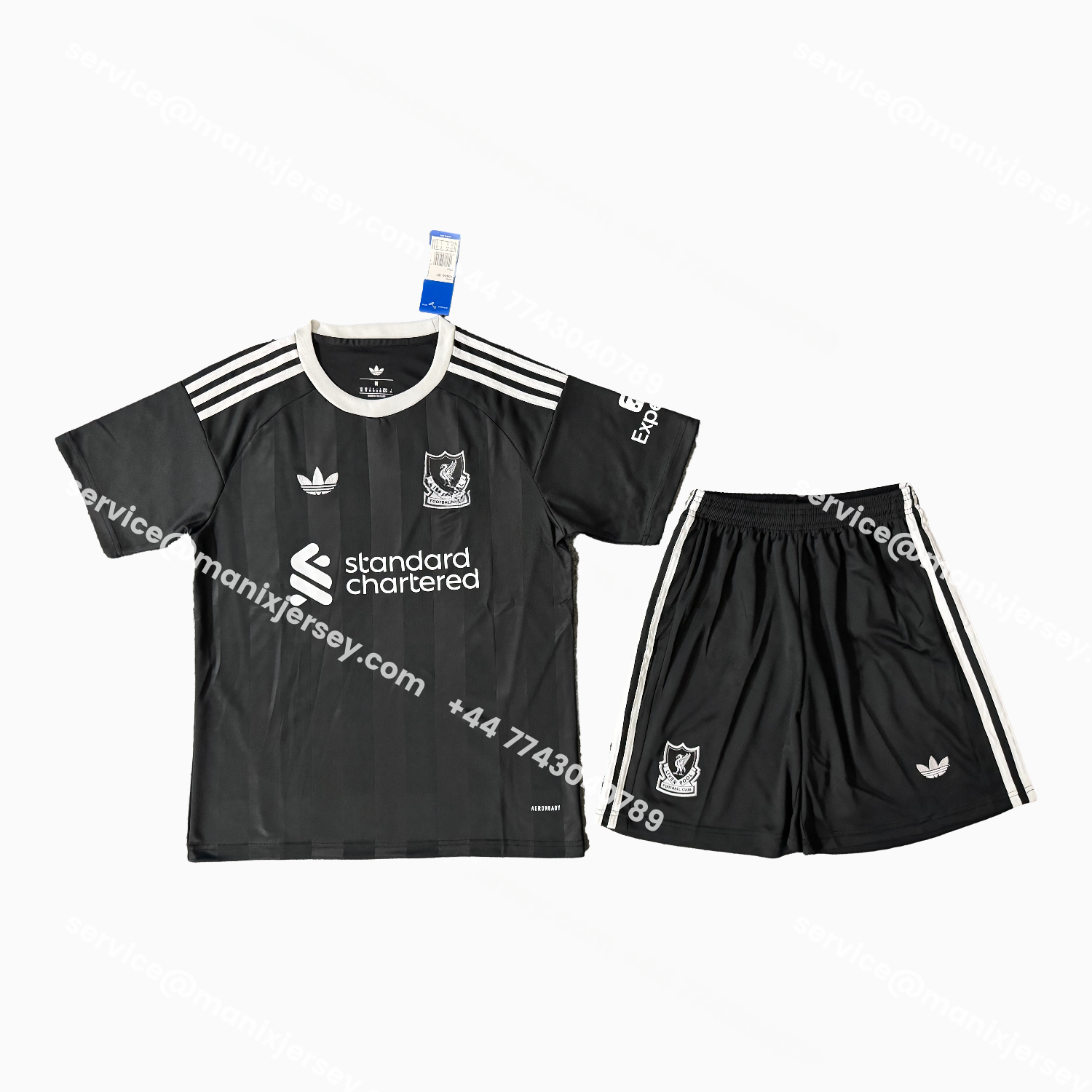 Real Madrid 25-26 Black Goalkeeper Men's Adult Jersey Set - Fans Version - ManixJersey