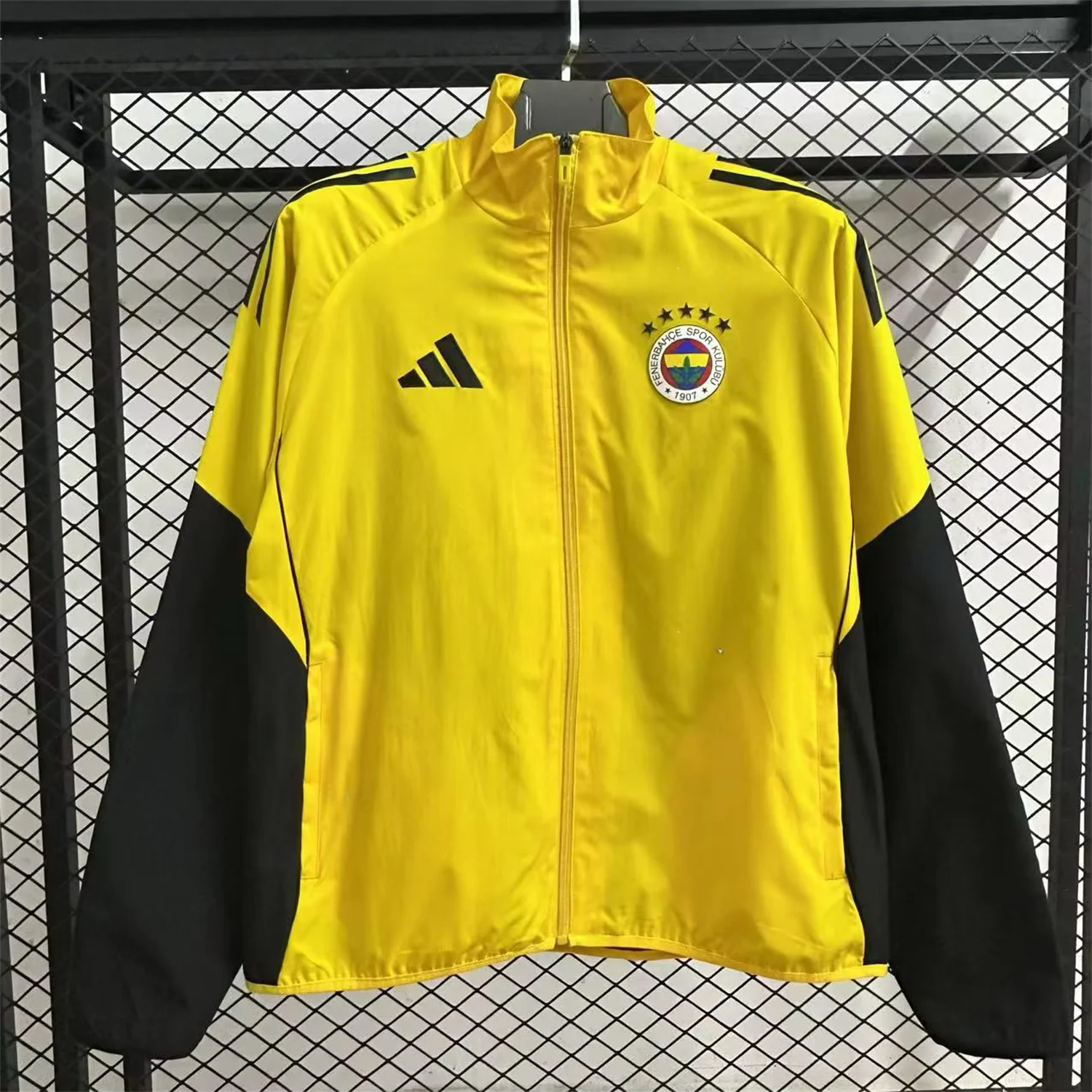 Fenerbahce 25-26 Throwback Windbreaker Jacket - Yellow - ManixJersey