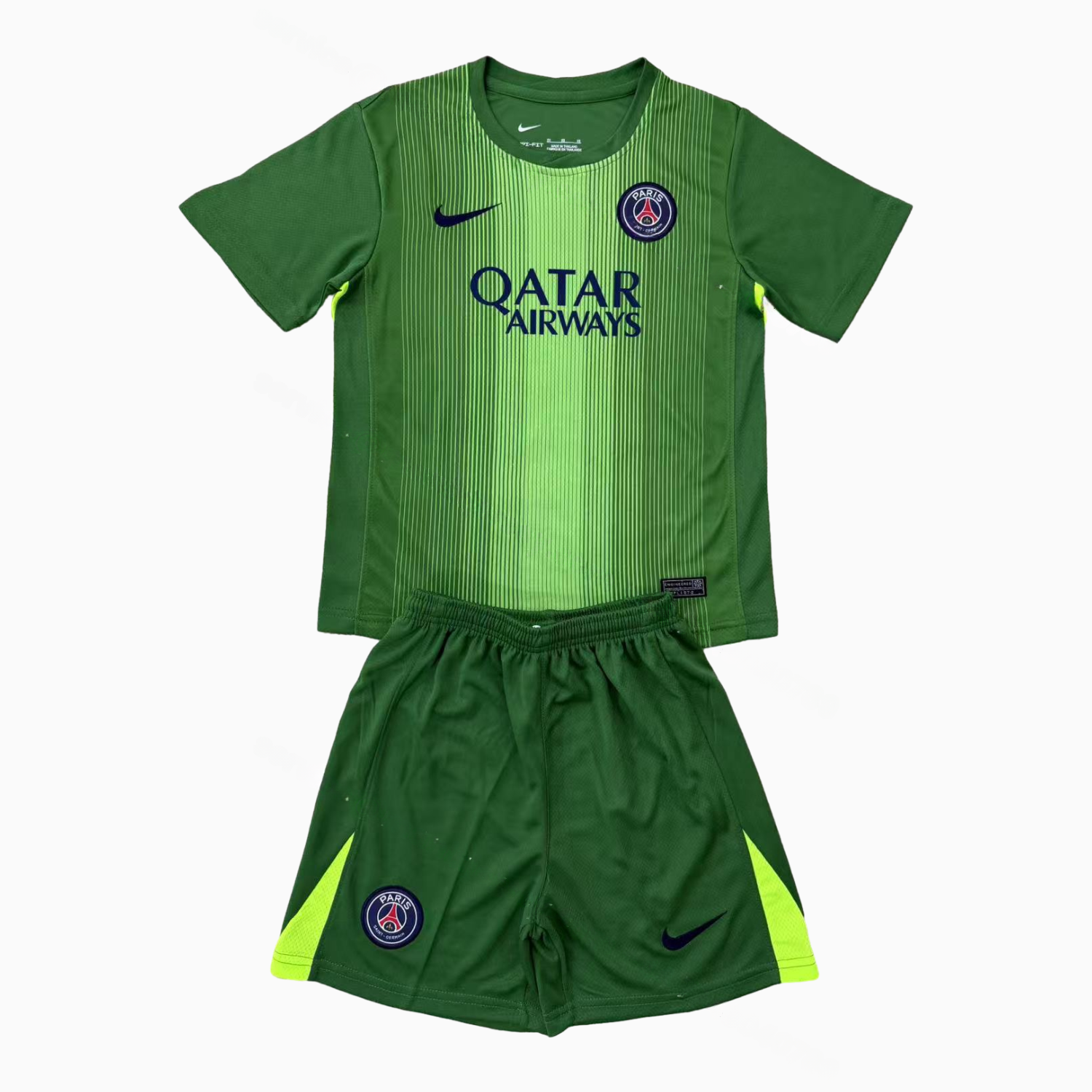 Paris Saint-Germain PSG 25-26 Green Goalkeeper Men's Adult Jersey Set - Fans Version - ManixJersey