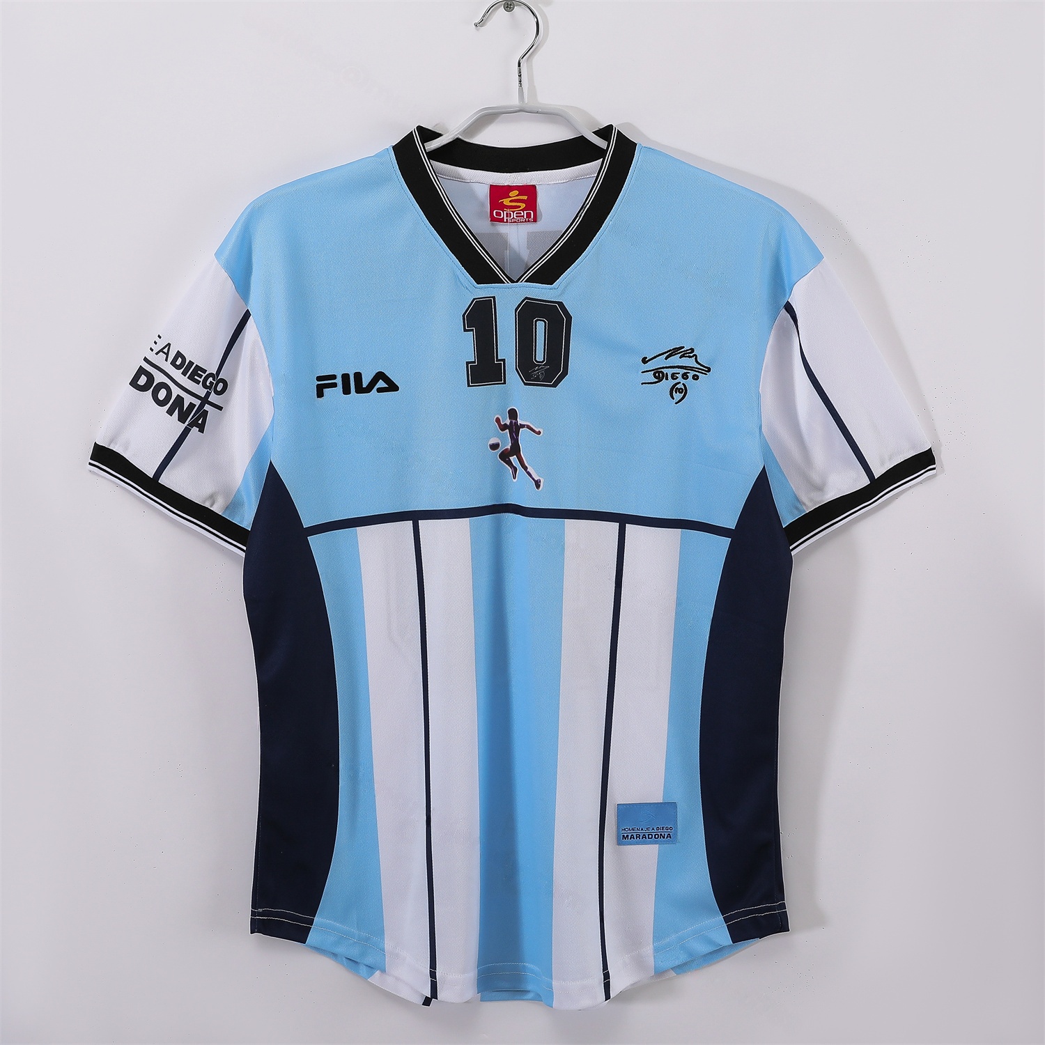 Retro Argentina 2001 Home Maradona Commemorative Jersey - ManixJersey